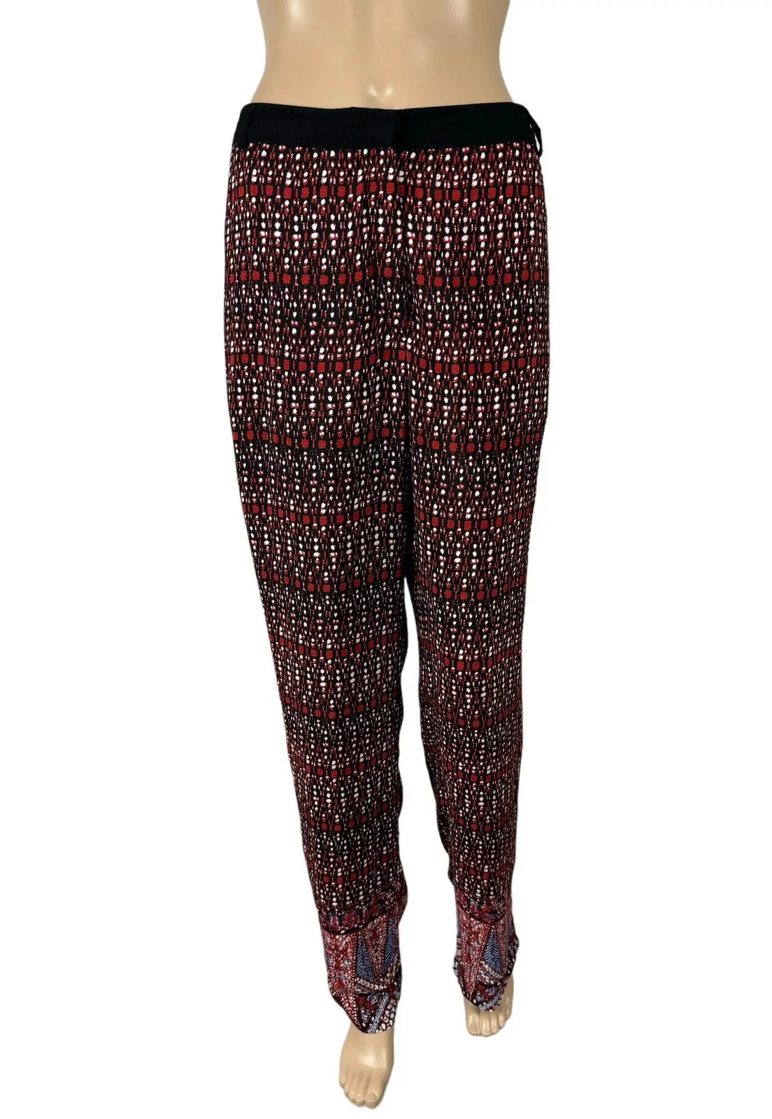 Sandro Pants Sandro Paris Viscose Trourers Ornament size 38 Multi