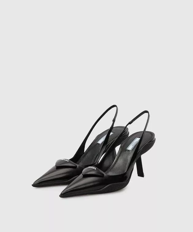 Prada Heels Prada o1la1rc1a0724 Heeled Pump in Black