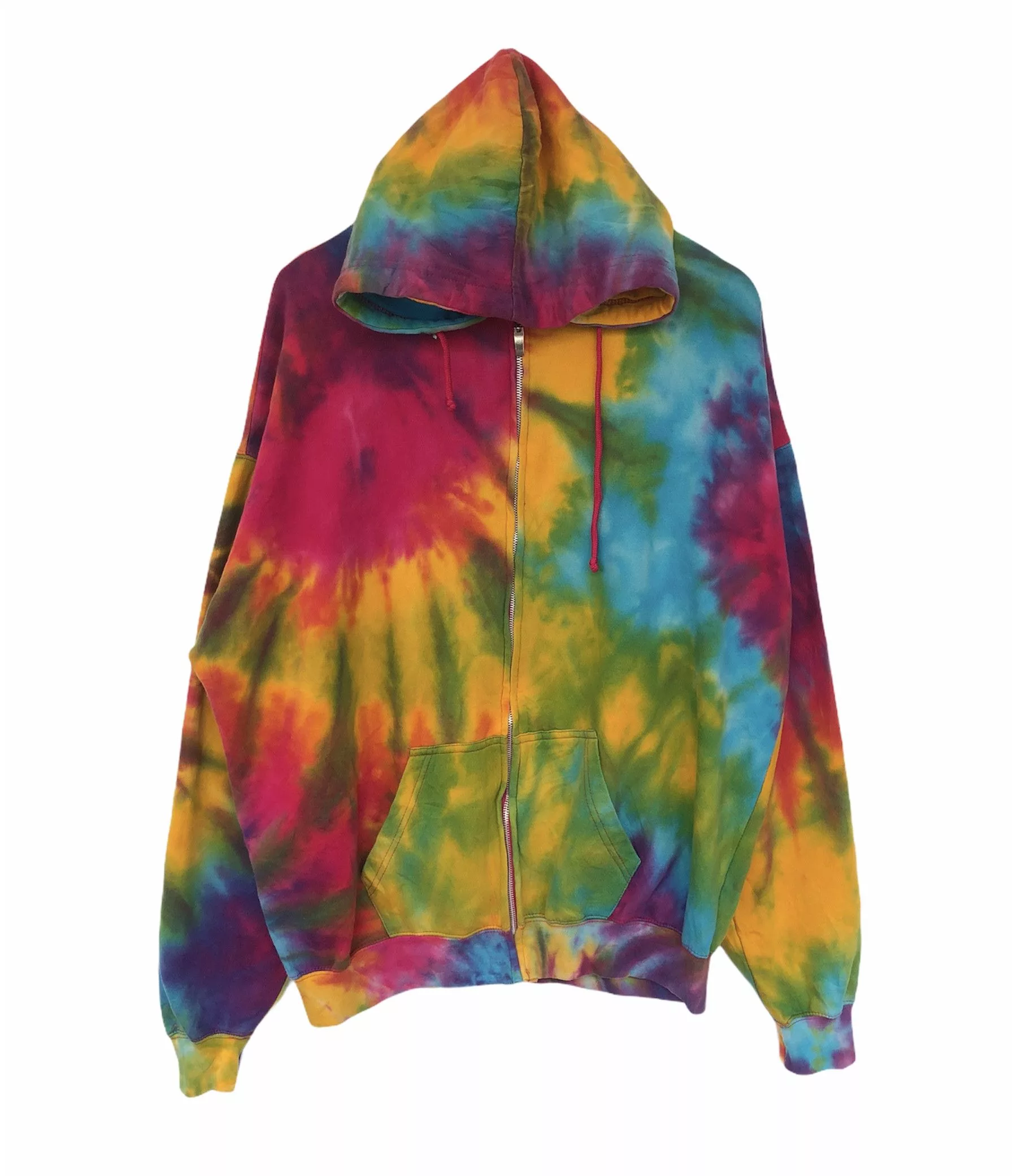 Vintage Sweaters Knitwear VINTAGE TIE DYE HOODED SWEATER Multi