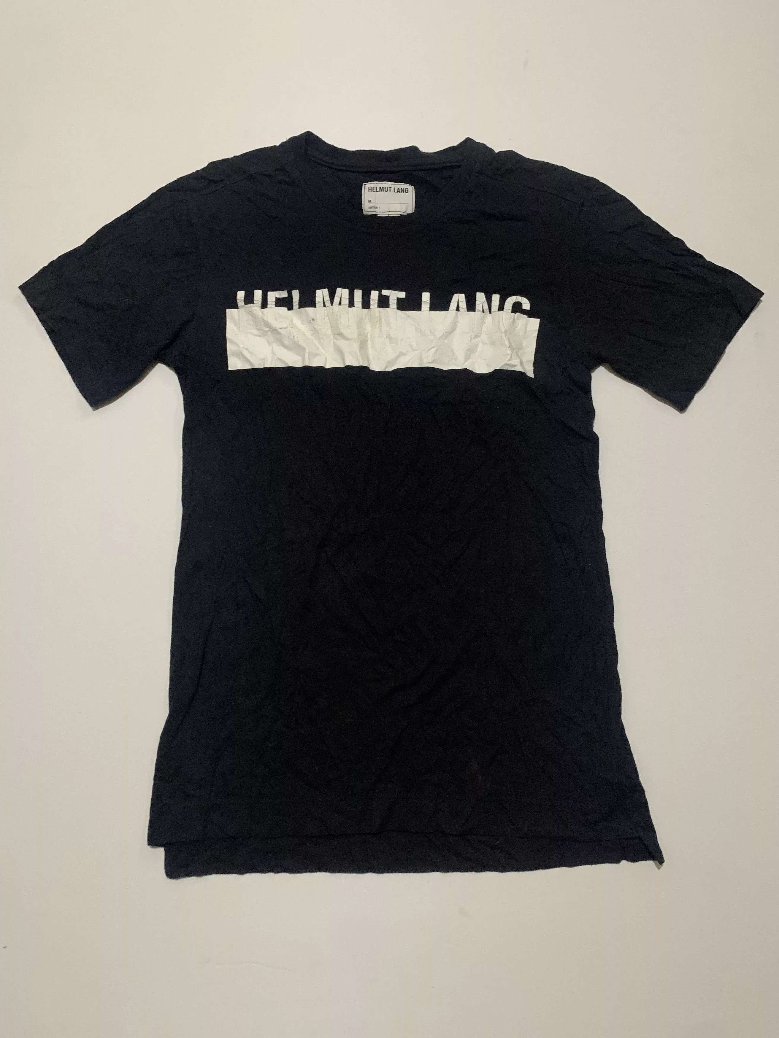 Helmut Lang Short Sleeve T Shirts HELMUT LANG EDITION 1 TEE Black