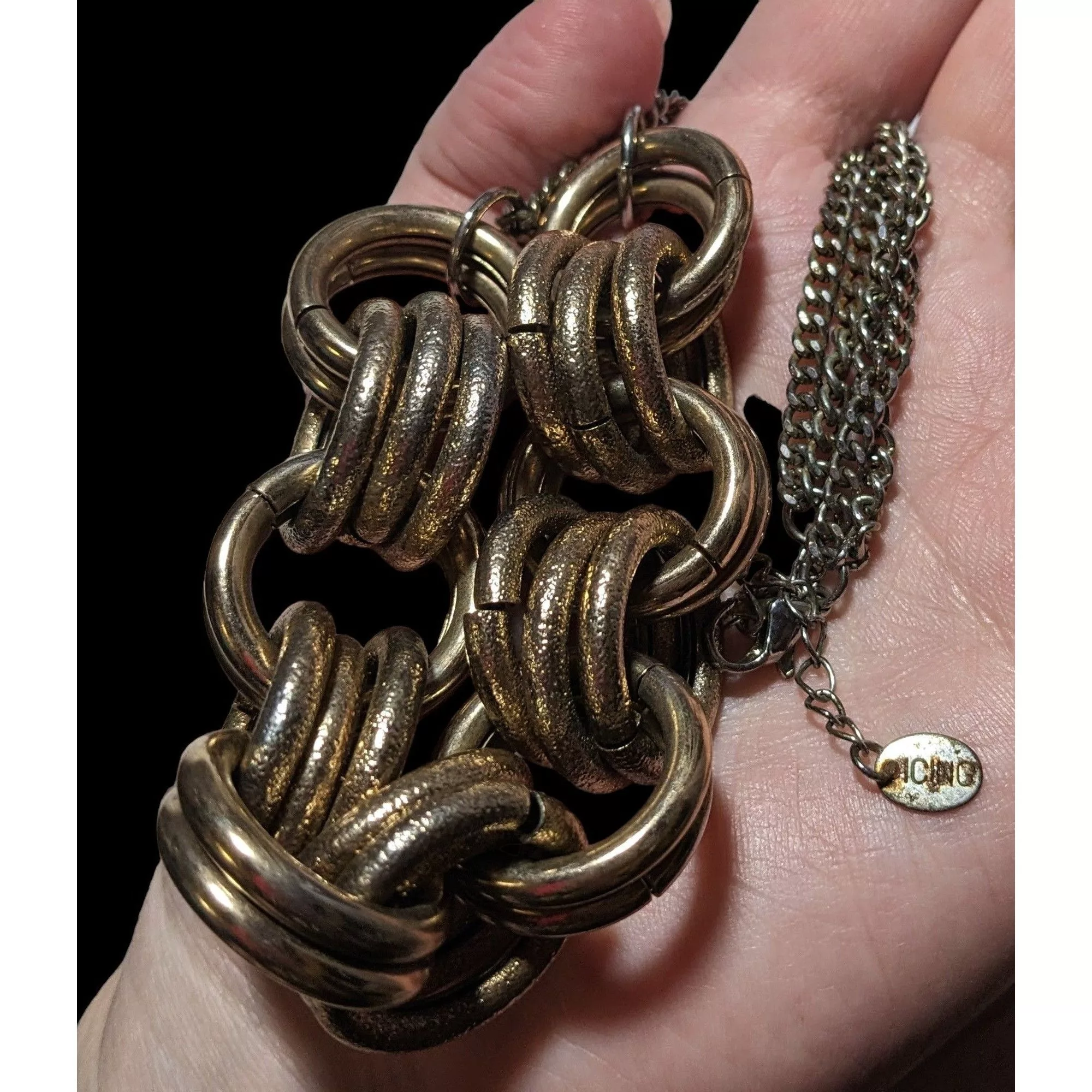 Other Necklaces Other Icing Y2K Glam Chunky Gold Ring Necklace