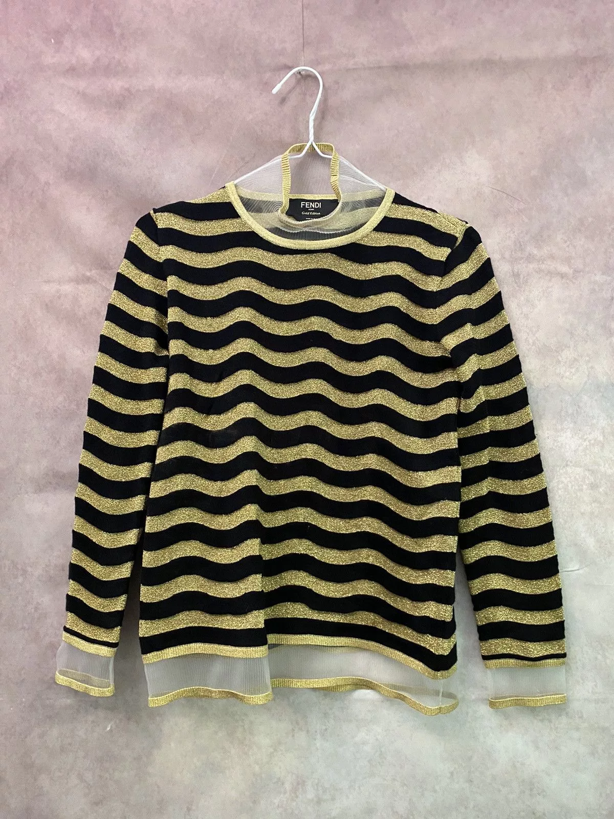 Fendi Sweaters Fendi Gold Edition Sweater Luxury Black