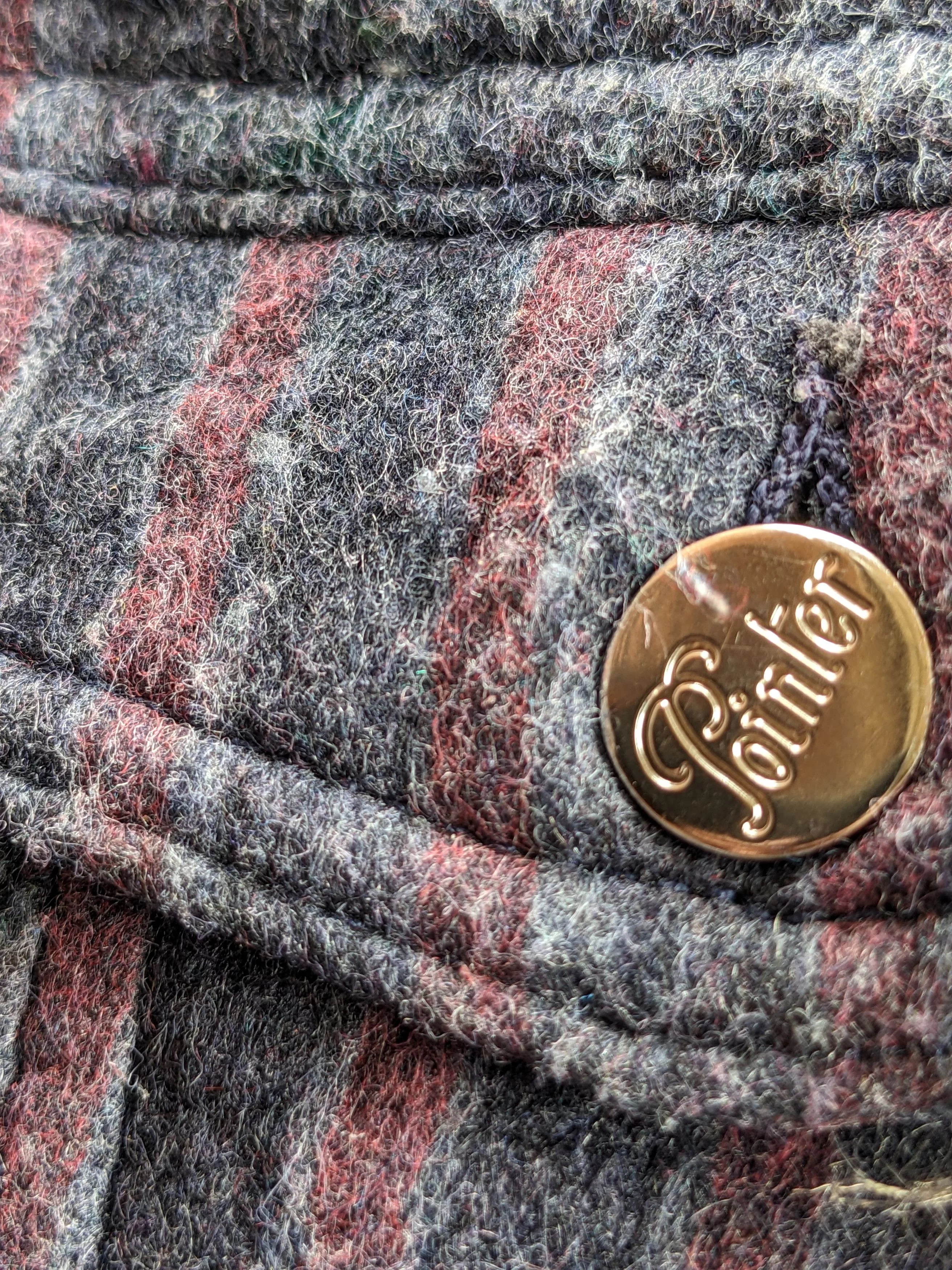 Pointer Light Jackets Vintage 80s Pointer wool blanket jacket Gray
