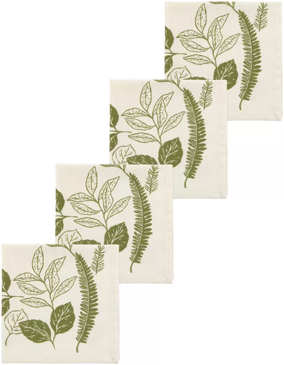 Fern & Frond Napkins 4/Set