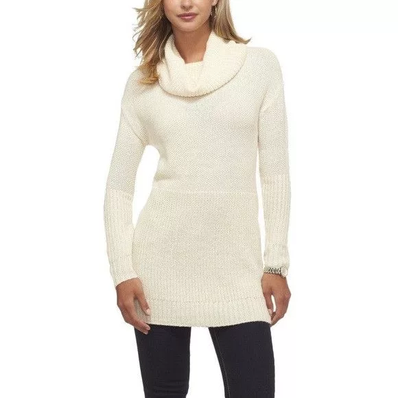 Merona Sweaters XS Chunky Tunic Cowl Creme Neck Sweater by Merona Multi