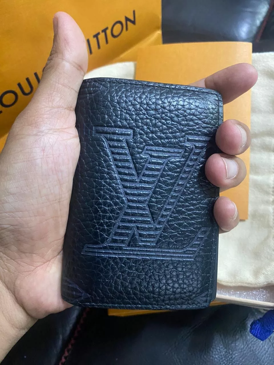 Louis Vuitton Wallets Authentic LOUIS VUITTON Organizer special edition Black