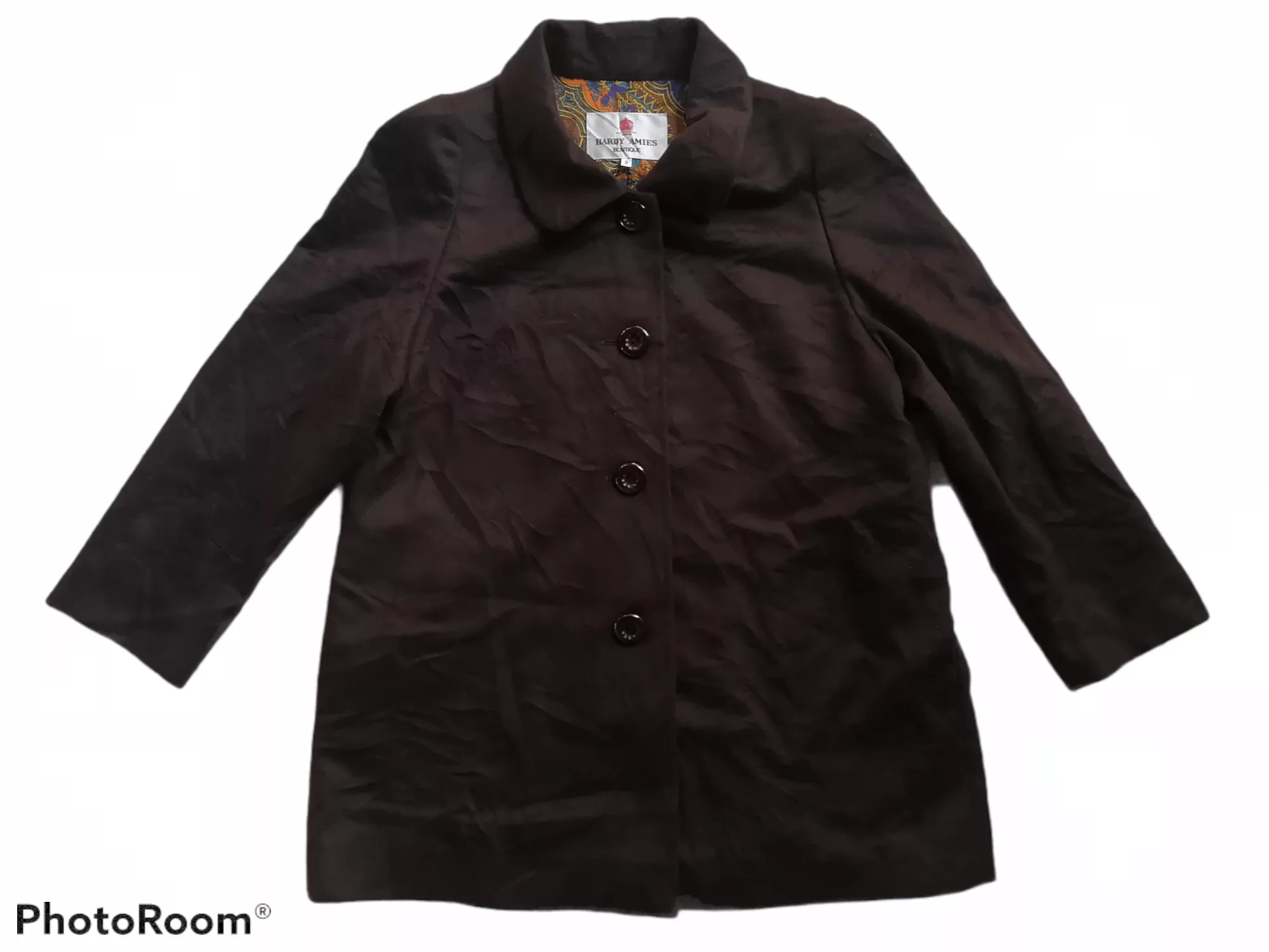 Hardy Amies Light Jackets HARDY AMIES CASHMERE FUR COAT Brown