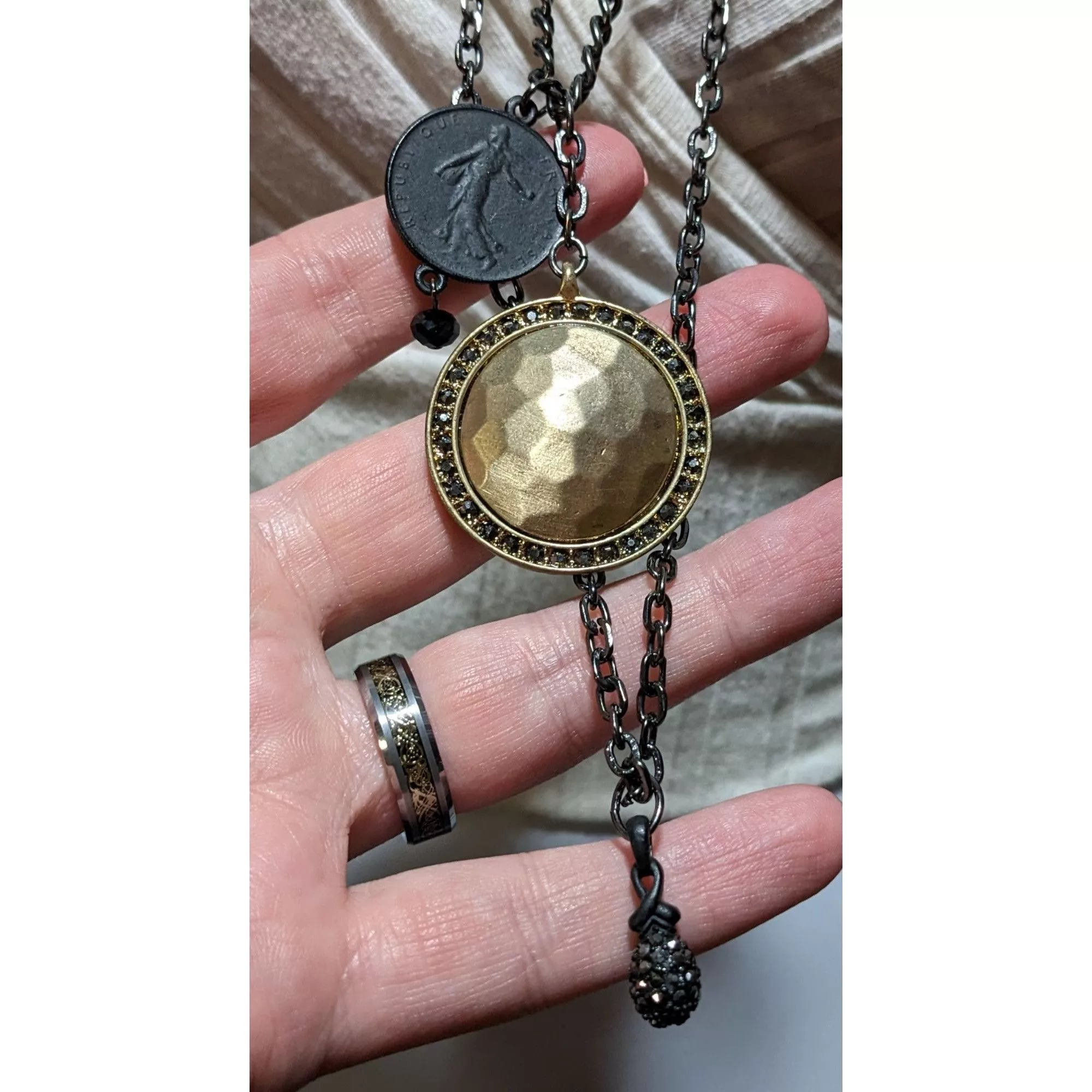 Other Necklaces Other Multilayer Medallion Necklace