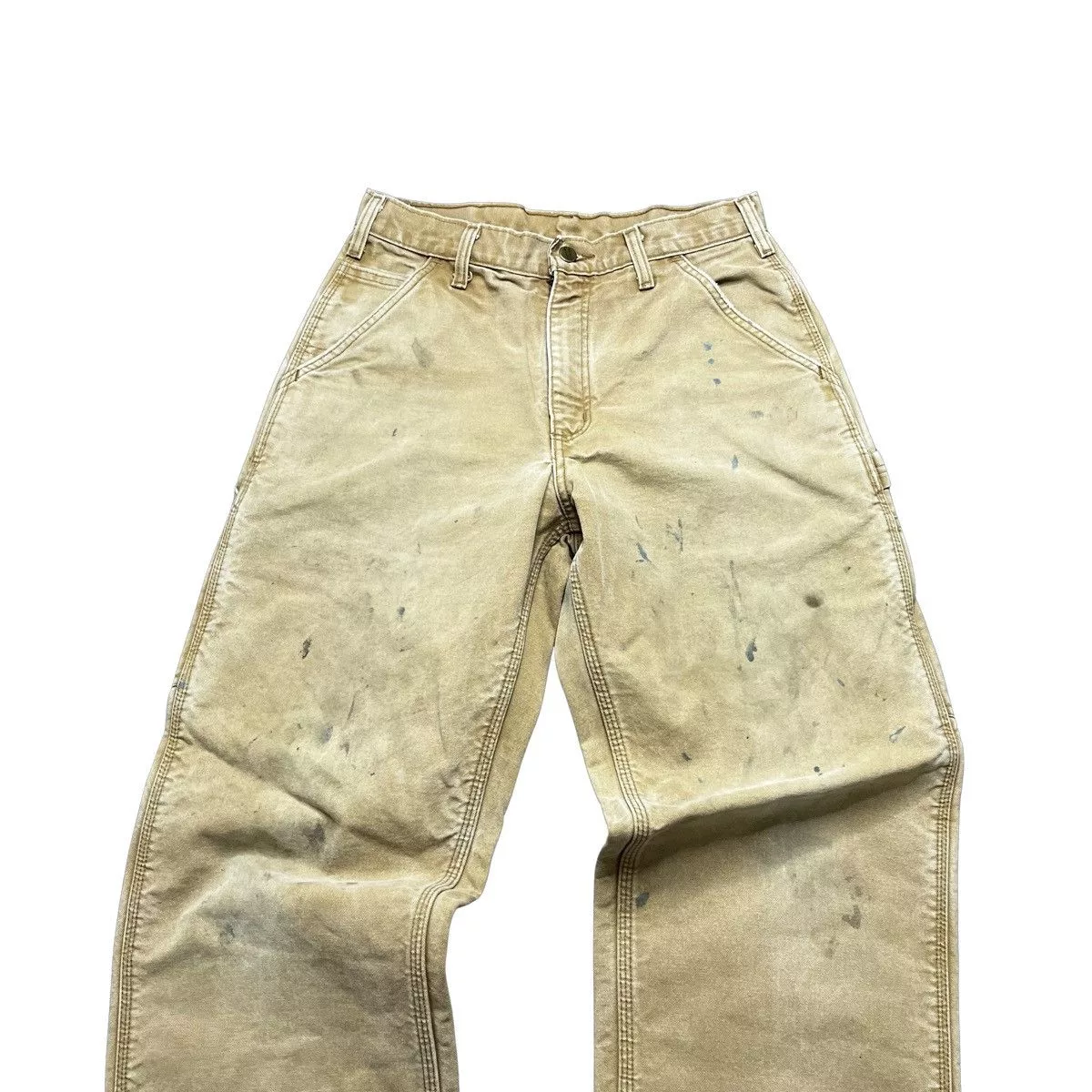 Carhartt Casual Pants Carhartt × Vintage vintage carhartt khaki flannel pants Brown