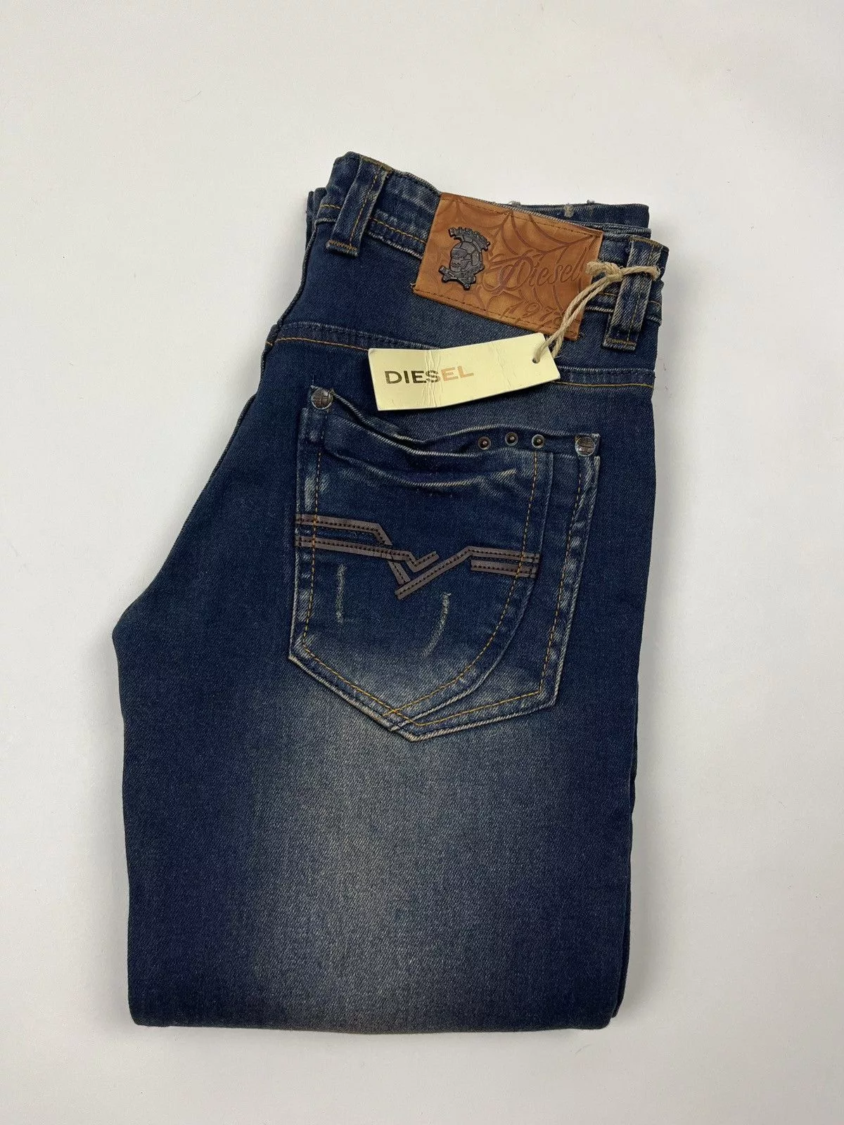 Diesel Jeans Diesel × Vintage Vintage🔥Diesel Distressed Faded Denim Jeans Blue Streetwear