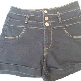 Other Shorts Other Refuge Shorts Womens Sz 2 Dark Denim High Waist Three Button Blue