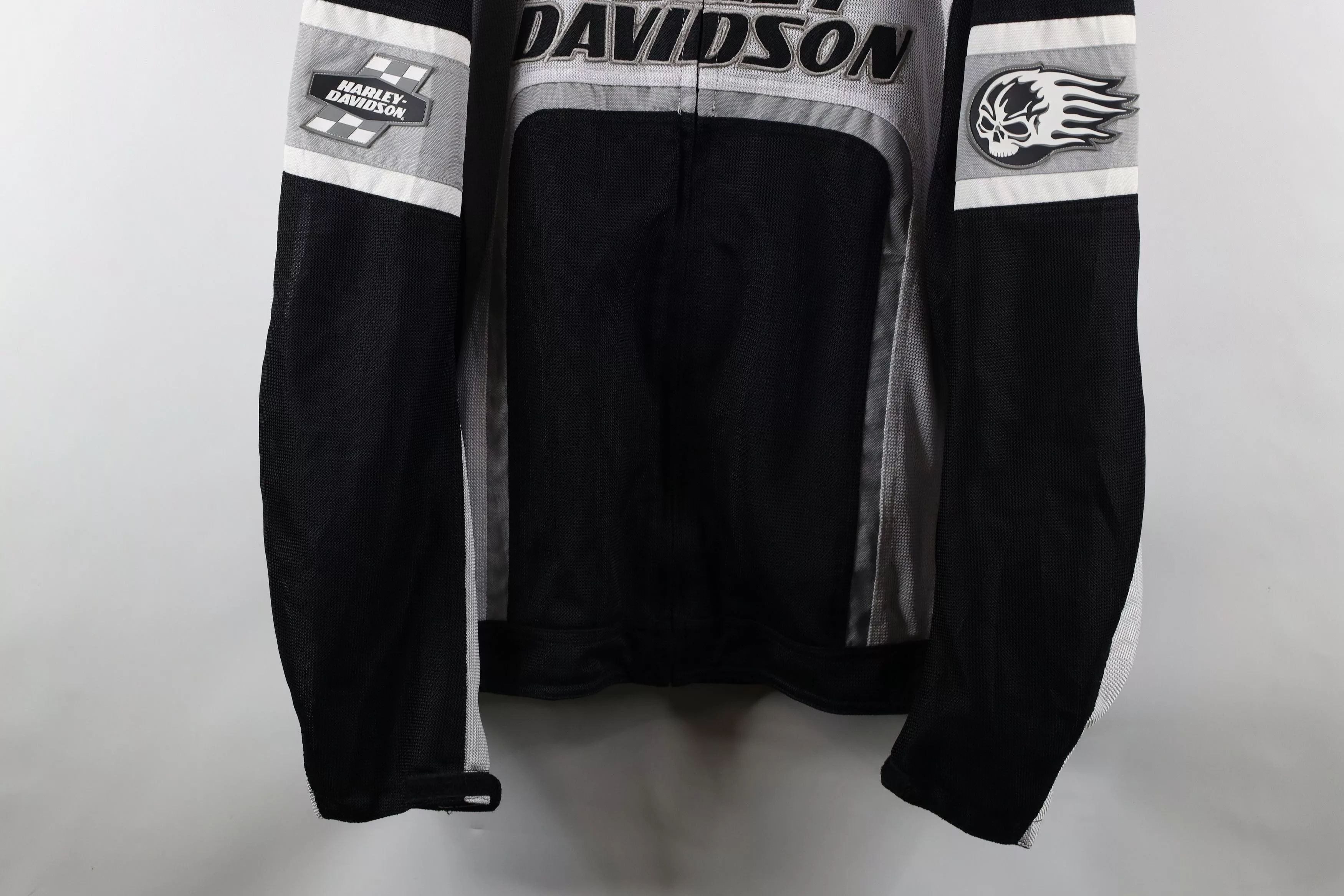 Harley Davidson Light Jackets Harley Davidson × Vintage Vintage Harley Davidson Flames Motorcycle Riding Jacket Multi