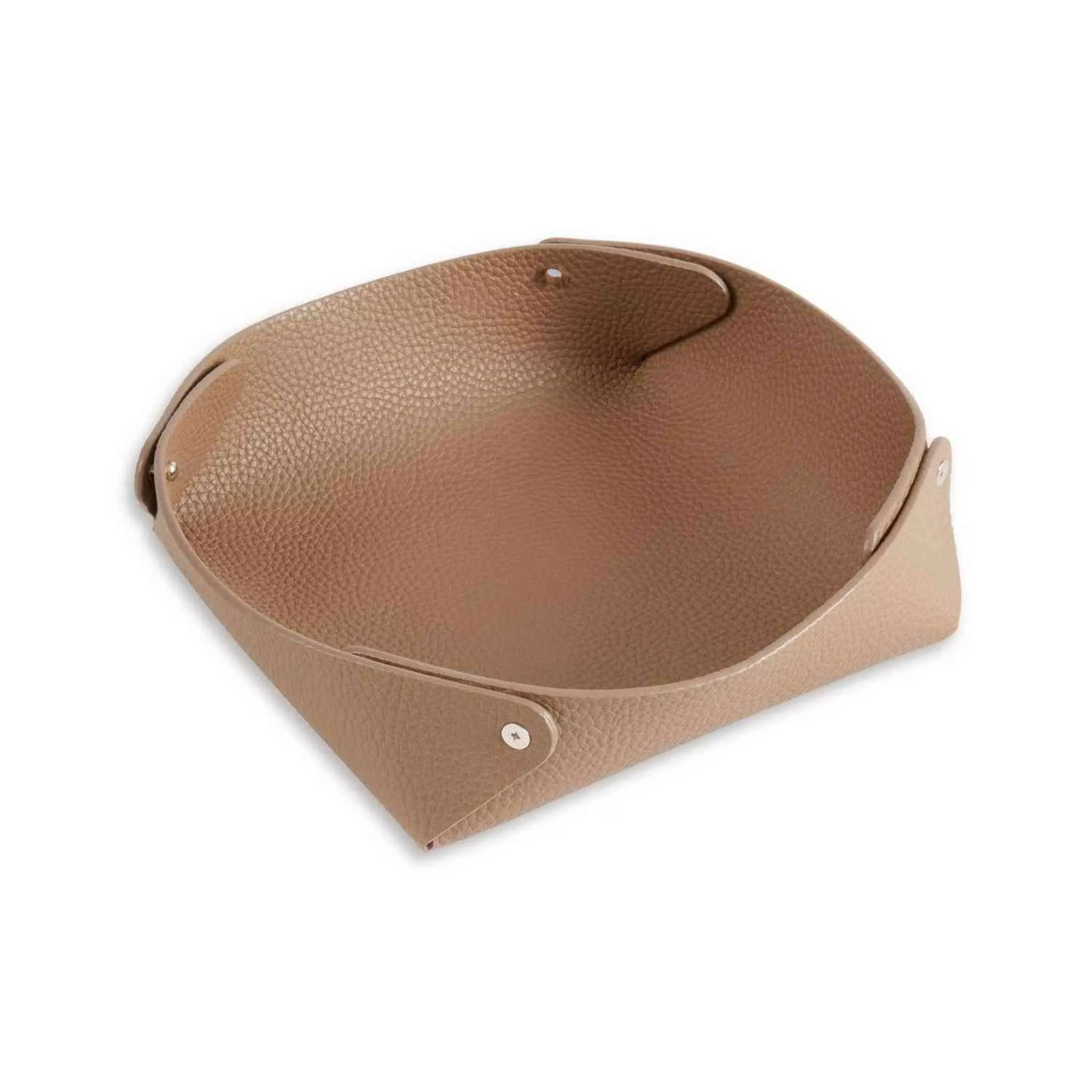 Luxe Leather Valet Tray – Pebbled Finish