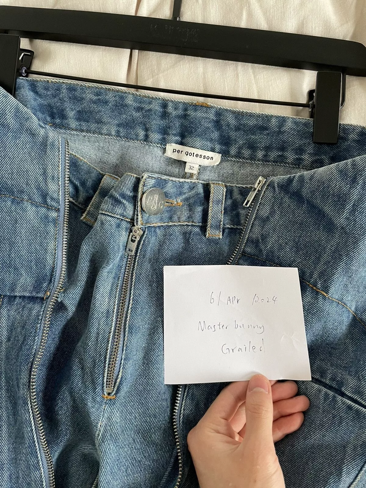 Per Gotesson Denim Per Gotesson deconstructed jeans Blue