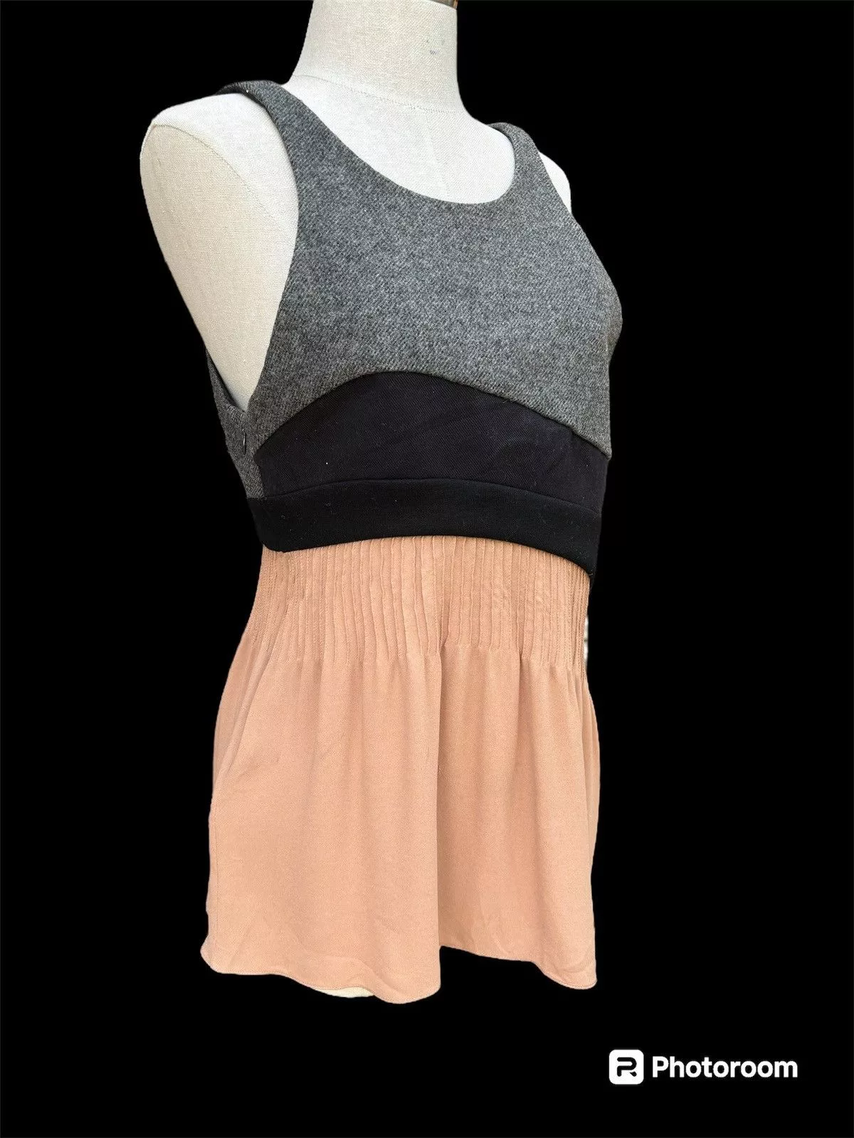 Marni Tank Tops Marni Layered asymmetrical top Gray
