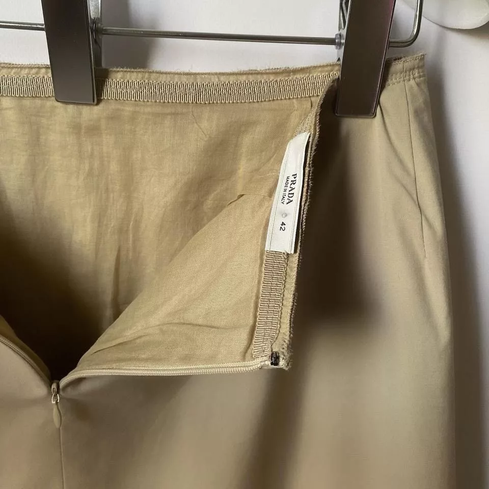 Prada Midi Skirts Prada × Vintage prada midi skirt from 2007 line Beige