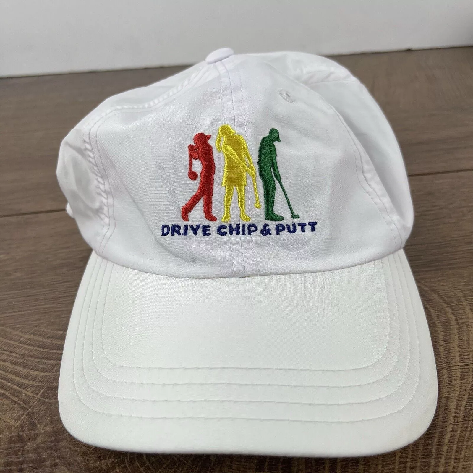 Other Hats Other Golf Hat Drive Chip Put Adjustable Hat White Adjustable Hat