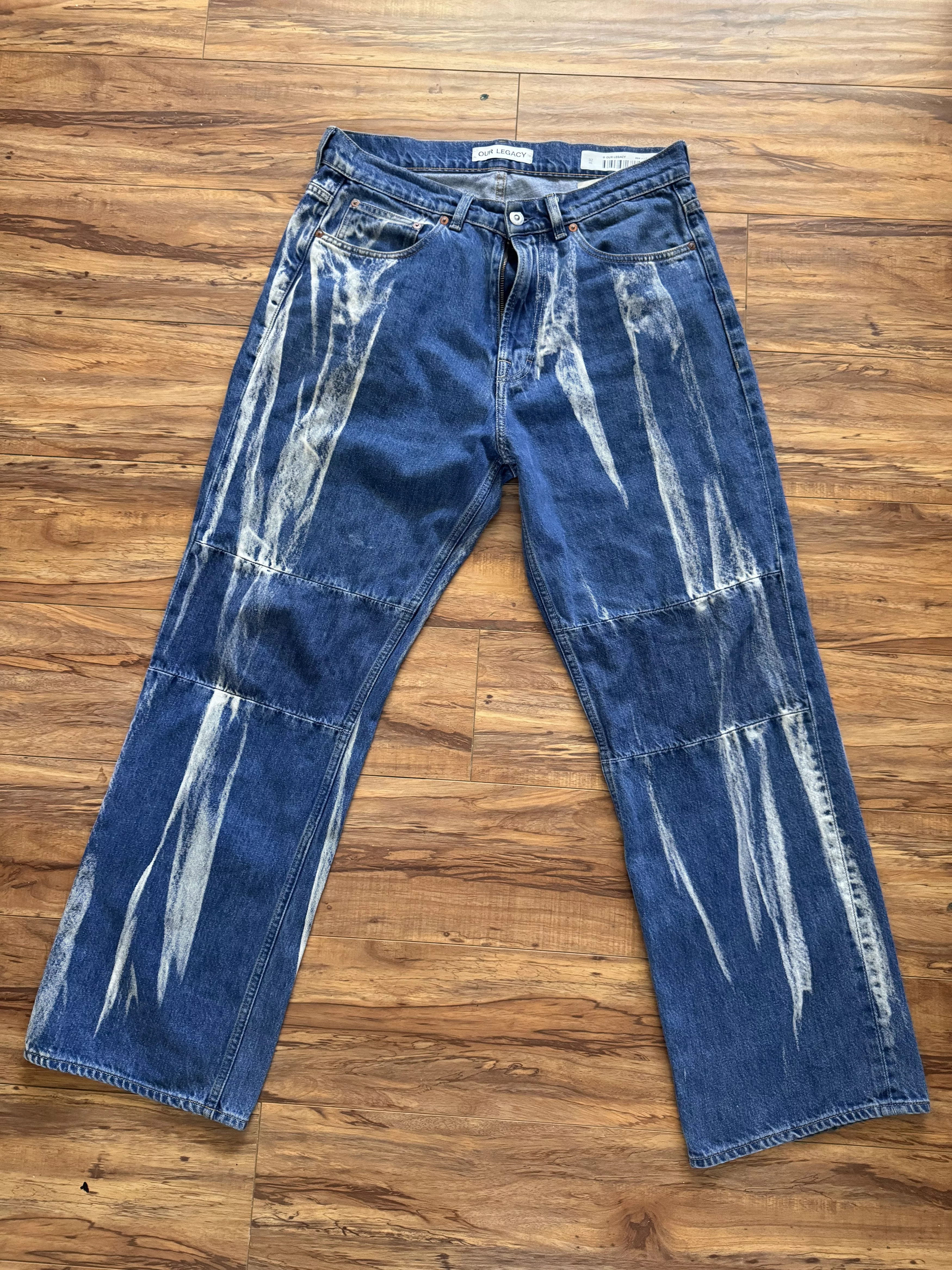 Our Legacy Denim Our Legacy Extended Third Cut Bleach Glass Denim Blue