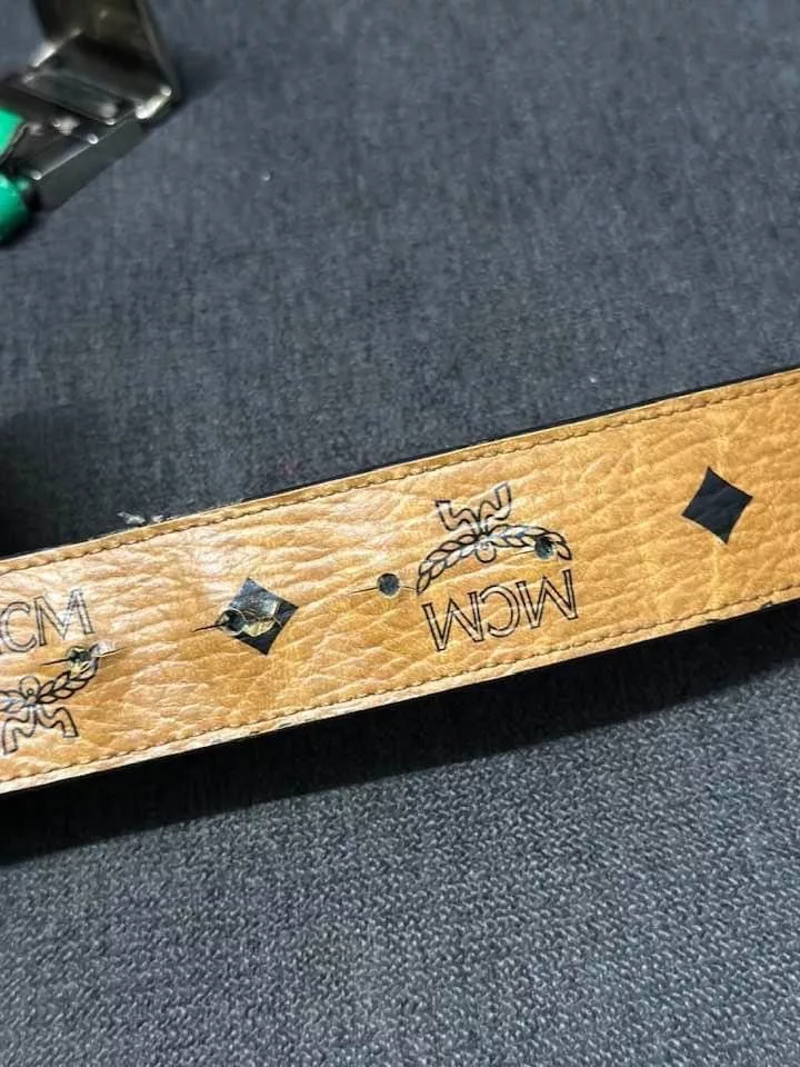 MCM Belts Authentic MCM Belt Size 34 Gold