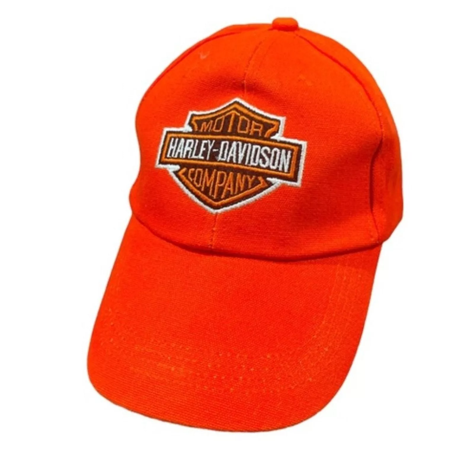 Harley Davidson Hats HARLEY DAVIDSON Orange Logo Baseball Cap Hat - Adjustable