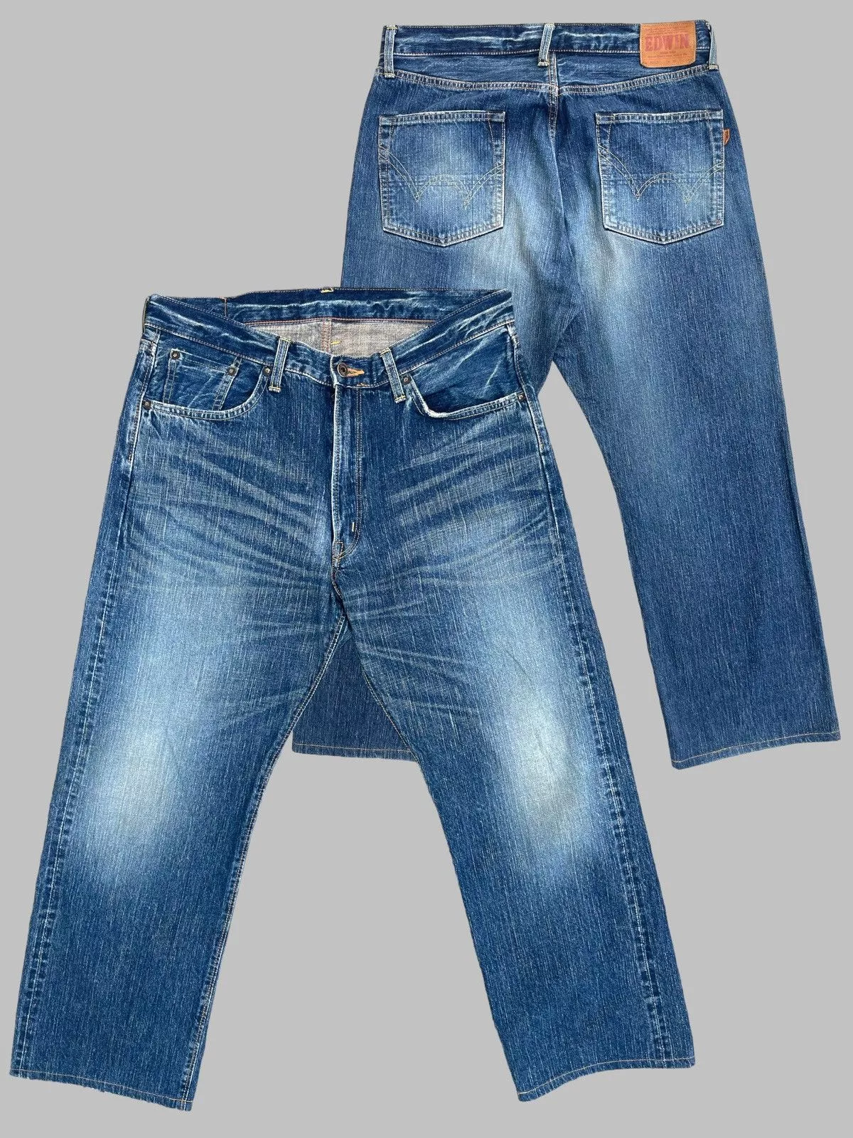 Edwin Denim Edwin × Japanese Brand 🔥 Edwin 505Z Distressed Denim Selvedge Vintage W35 🔥 Blue