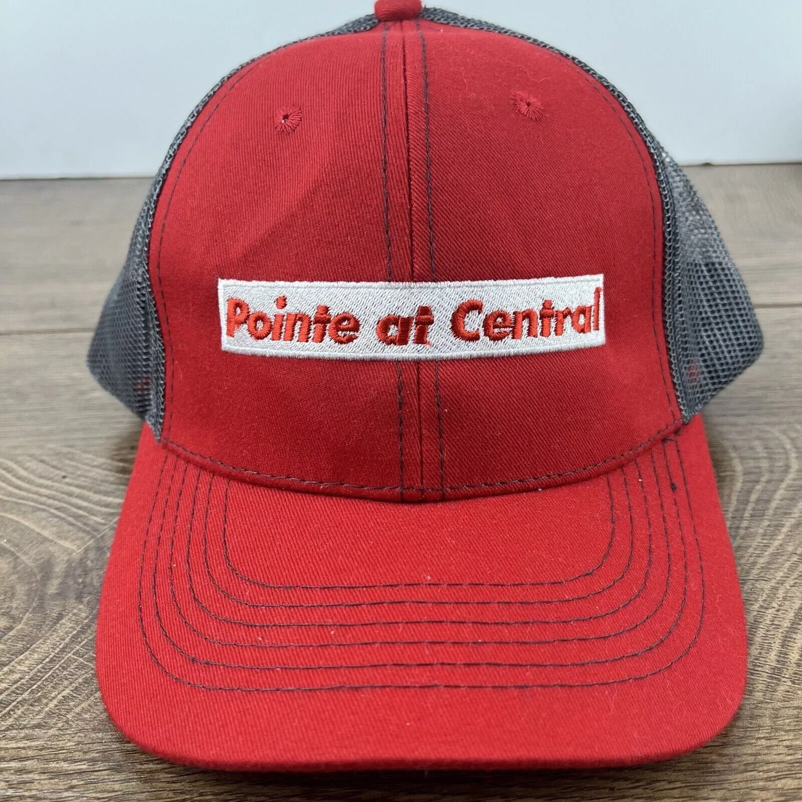 Other Hats Other Pointe at Central Hat Adjustable Hat Red Hat Adult Fit Red H