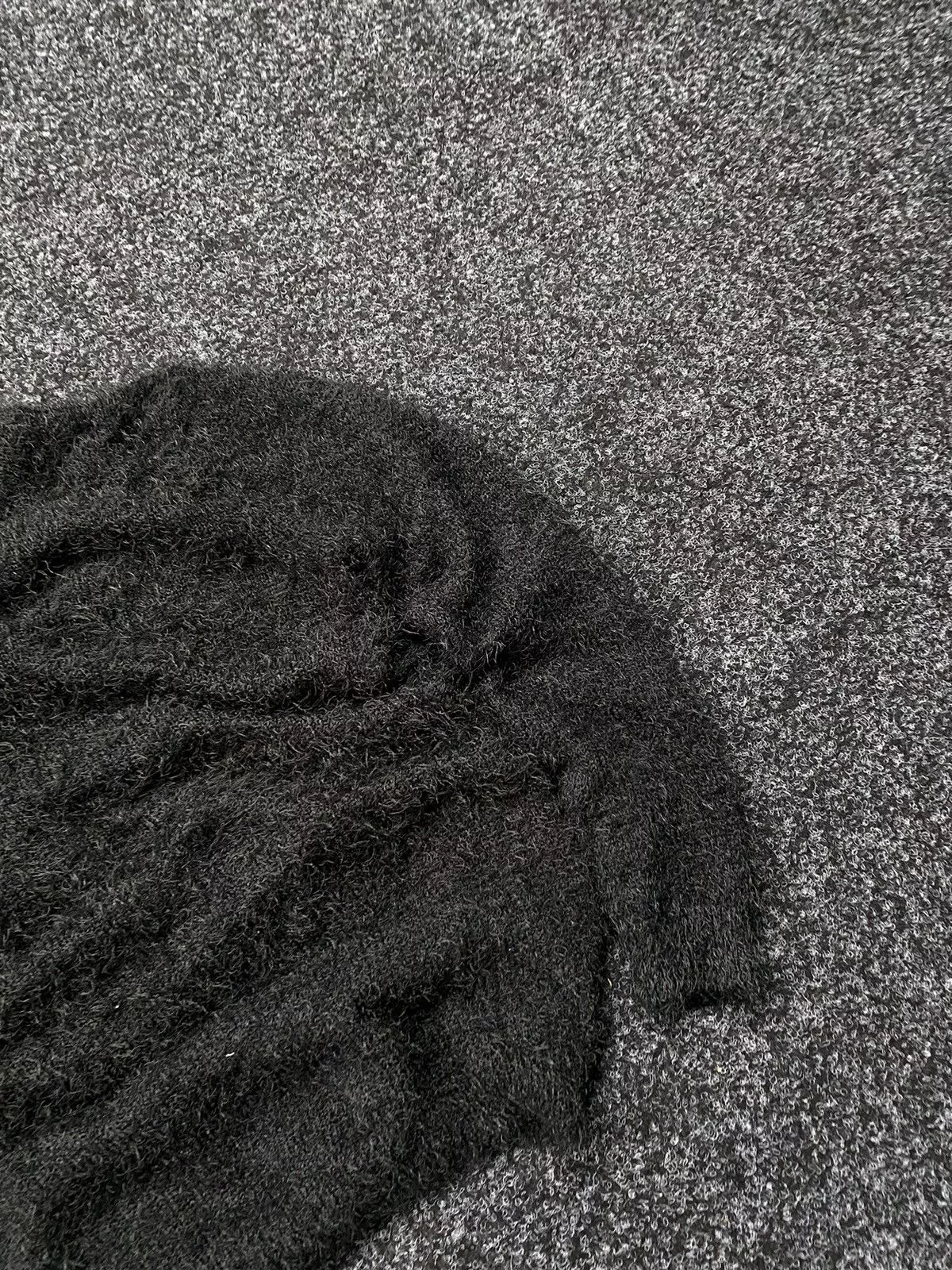 Hysteric Glamour Sweaters Hysteric Glamour × Japanese Brand Mohair Sweater Avant-Garde STYLE, Y2K Black
