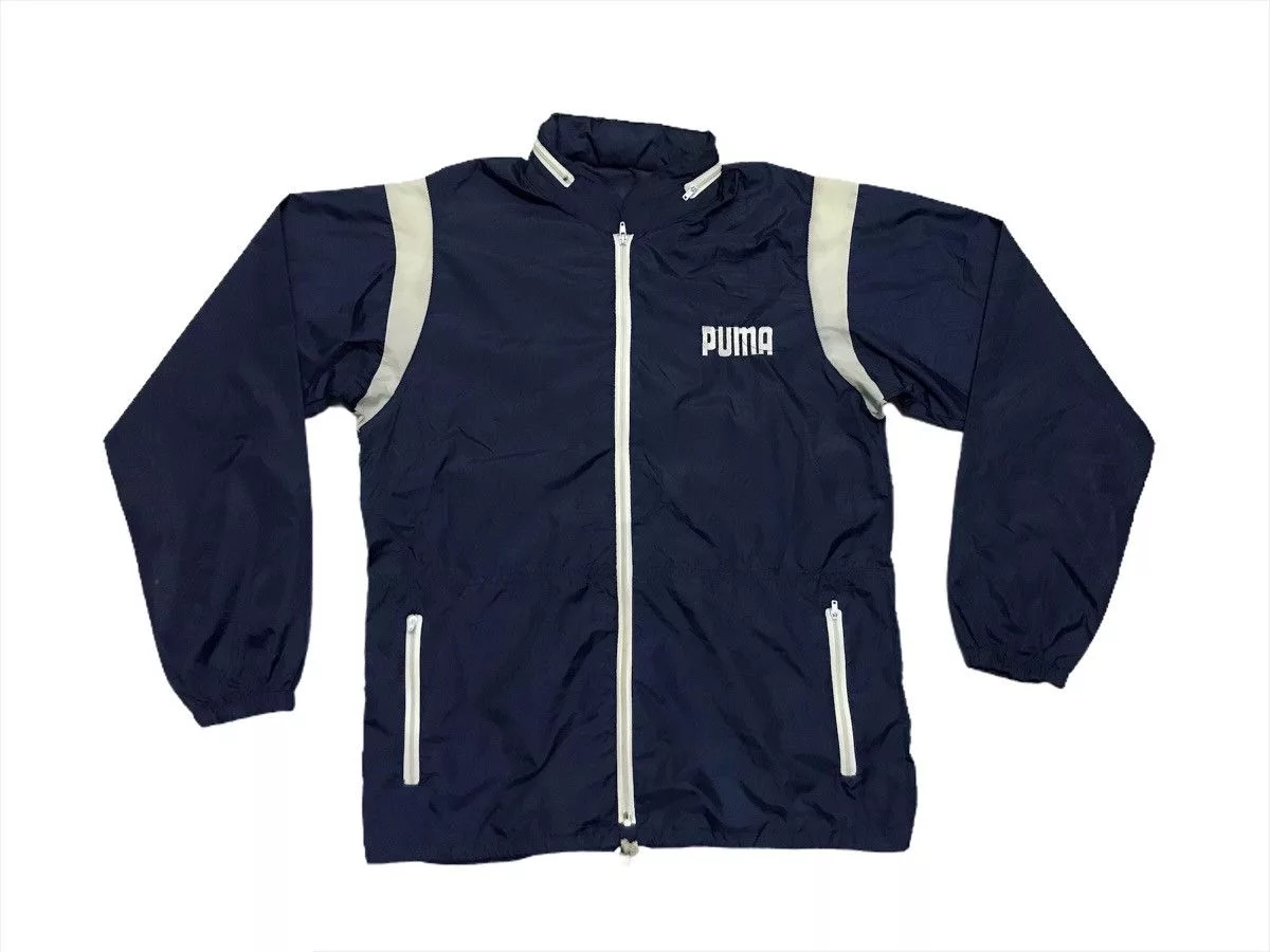 Puma Light Jackets Puma × Vintage Puma windbreaker Blue