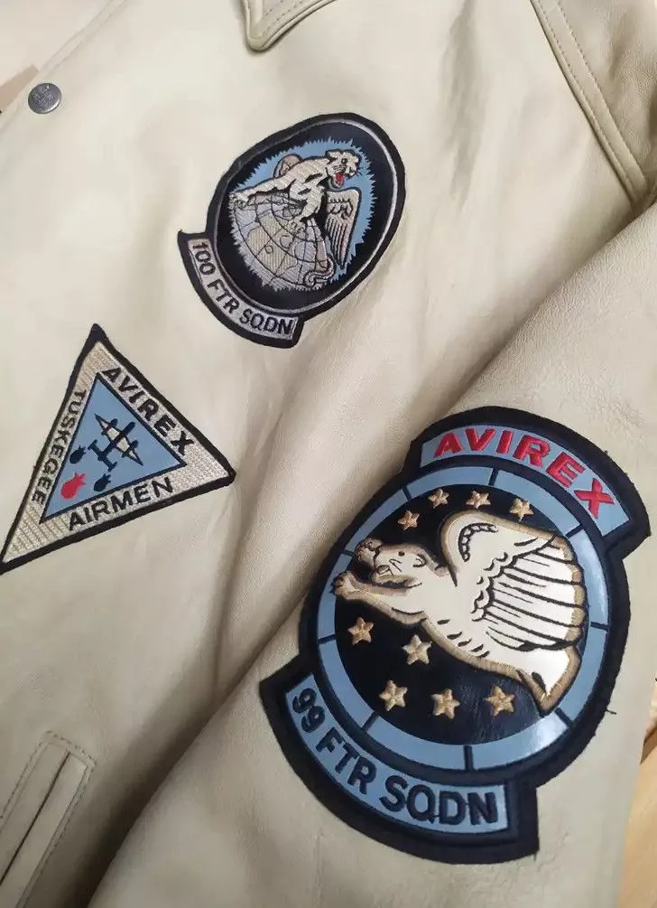 Avirex Leather Jackets AVIREX NYC LIMITED EDITION VARSITY 1941-2000 LEATHER JACKET Gray Sportswear
