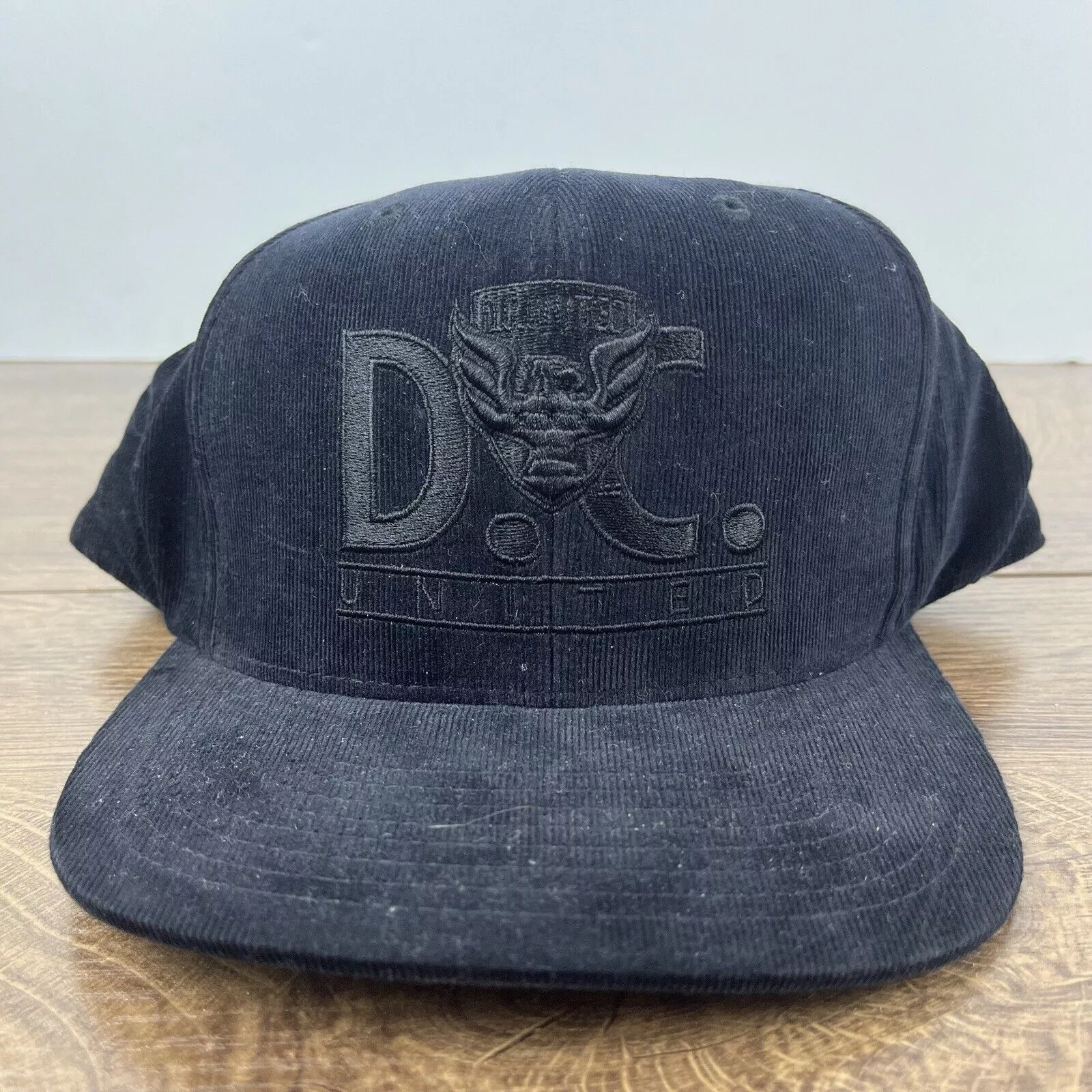 Mitchell & Ness Hats DC United Snapback Hat Mitchell & Ness Black Cap Adjustable