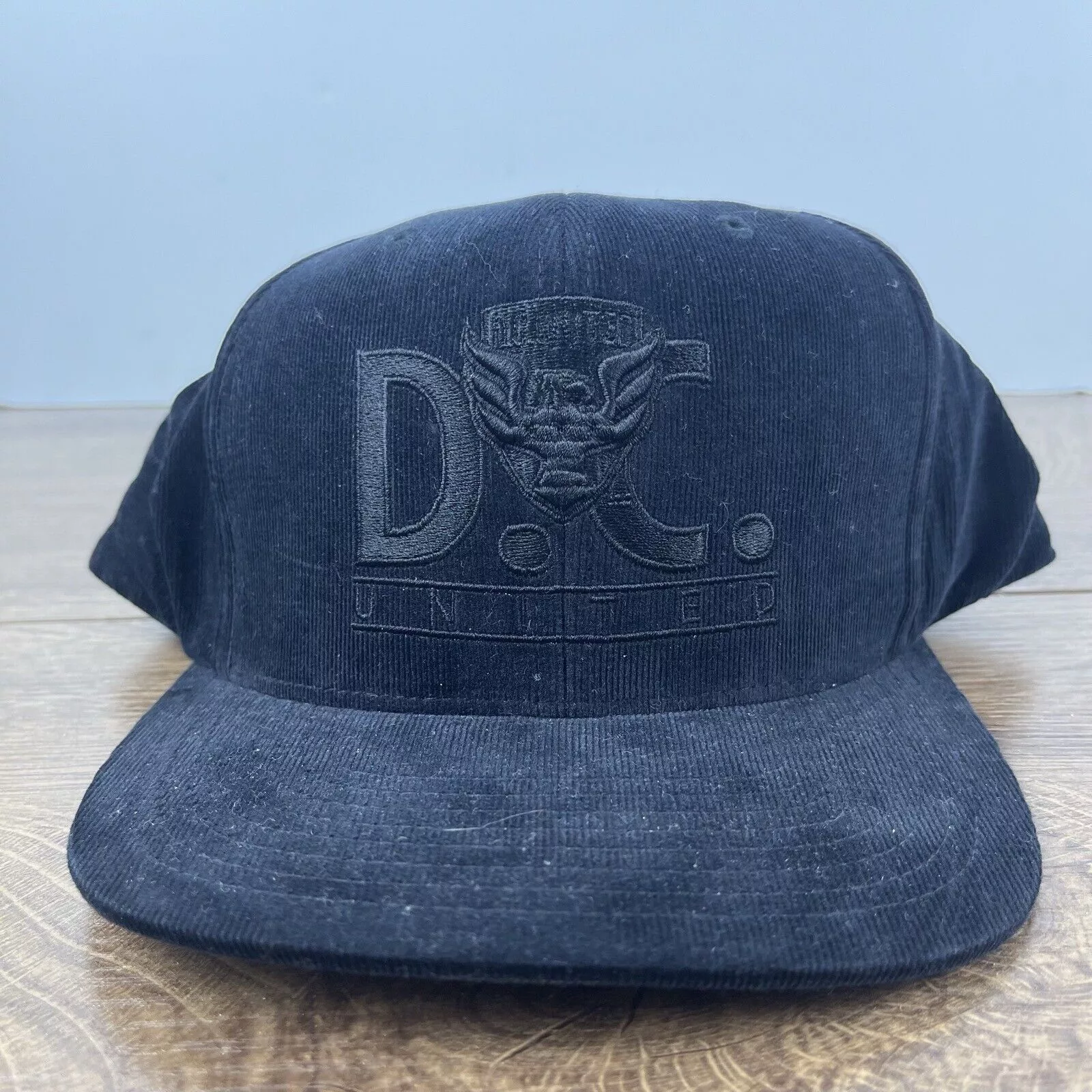 Mitchell & Ness Hats DC United Snapback Hat Mitchell & Ness Black Cap Adjustable