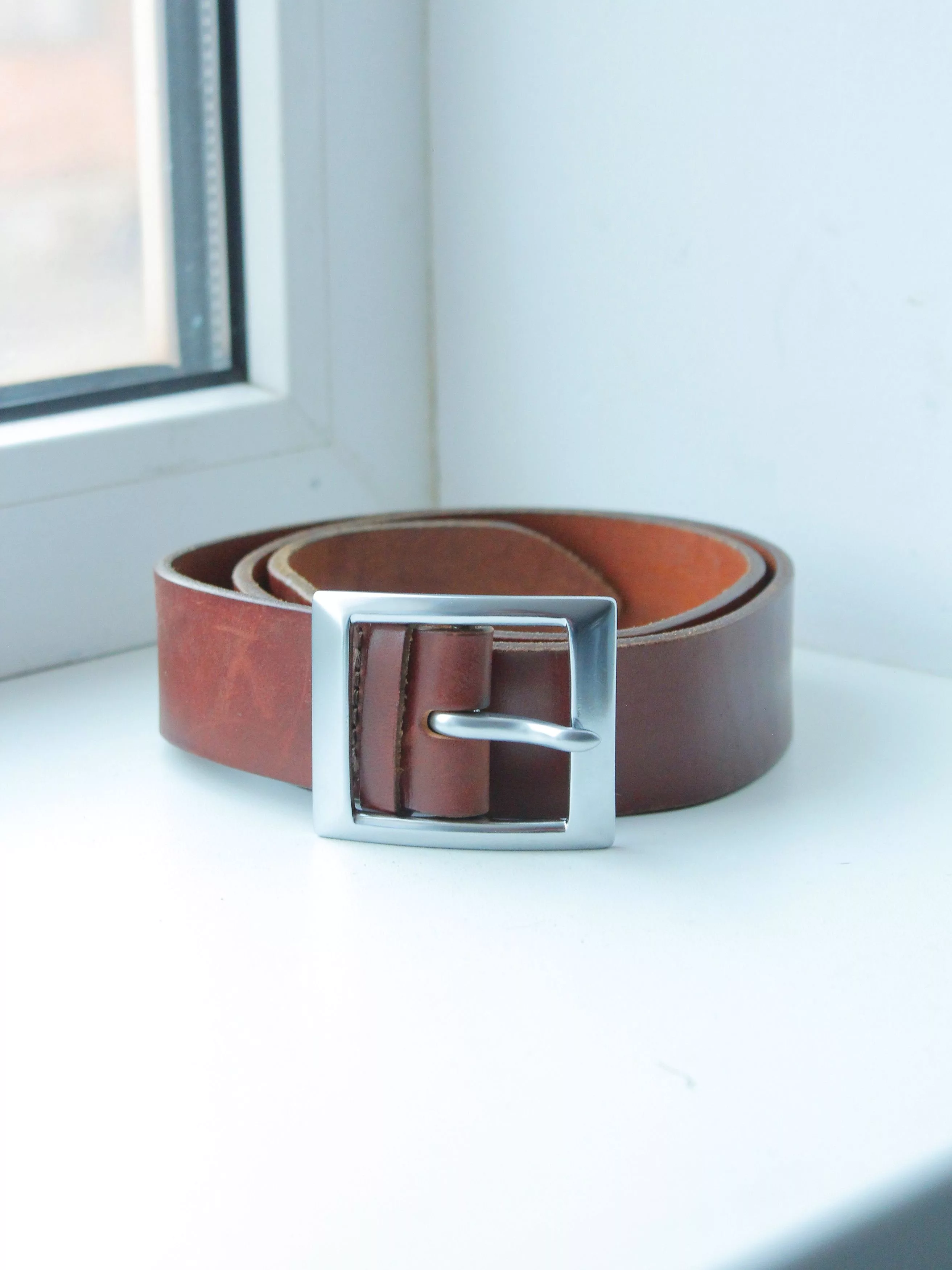 Orciani Belts Claudio Orciani Leather Belt Brown Italy nail buckle Luxury