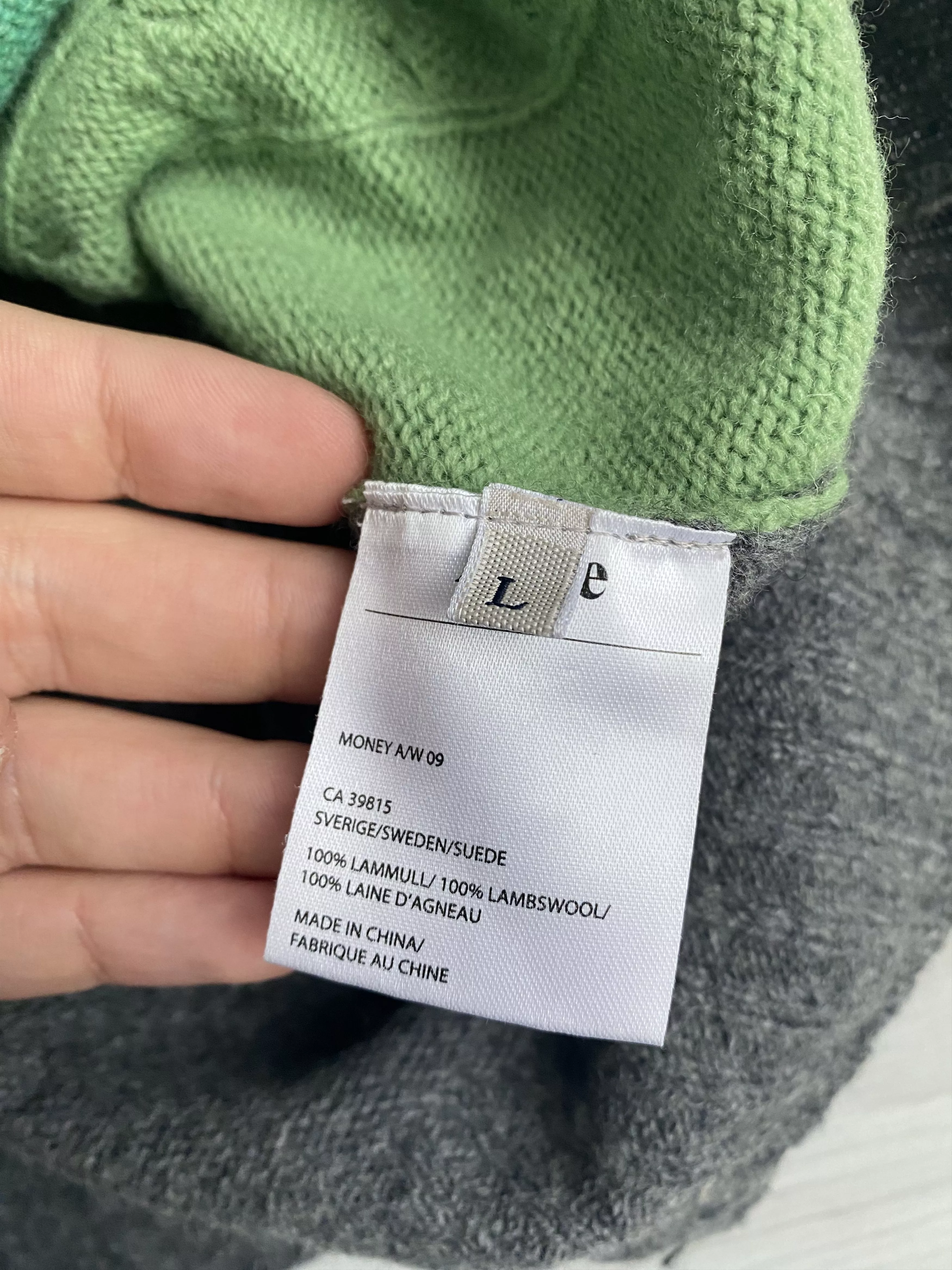 Acne Studios Sweaters Knitwear Acne Studios Men’s Pop classics Lambswool Sweater Gray