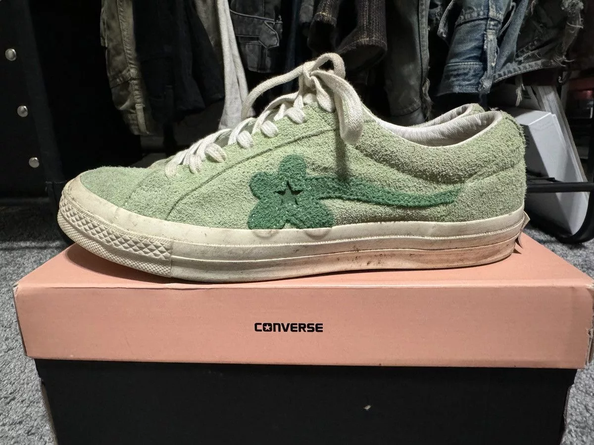 Converse Low Top Sneakers Converse × Golf le Fleur [Golf le Fleur x Converse] ‘Jade Lime’ One Star Ox Green