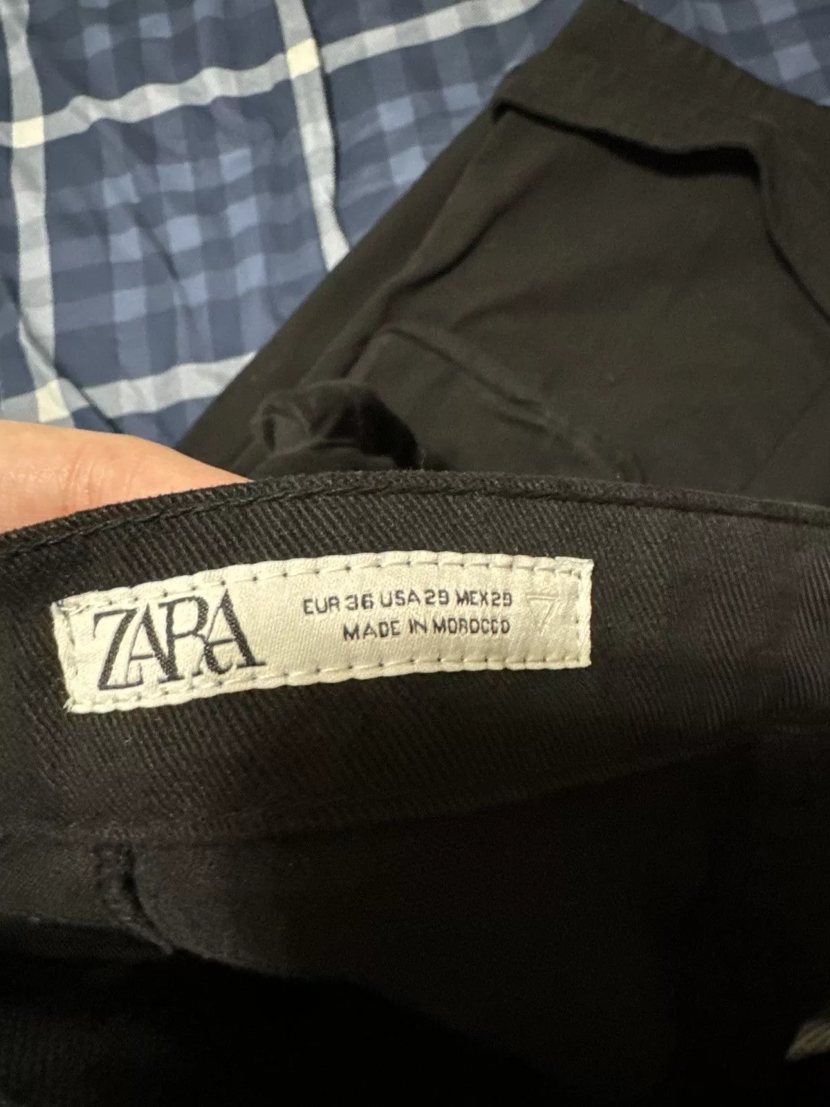 Zara Denim Zara Multi Pocket Cargo Pants Black