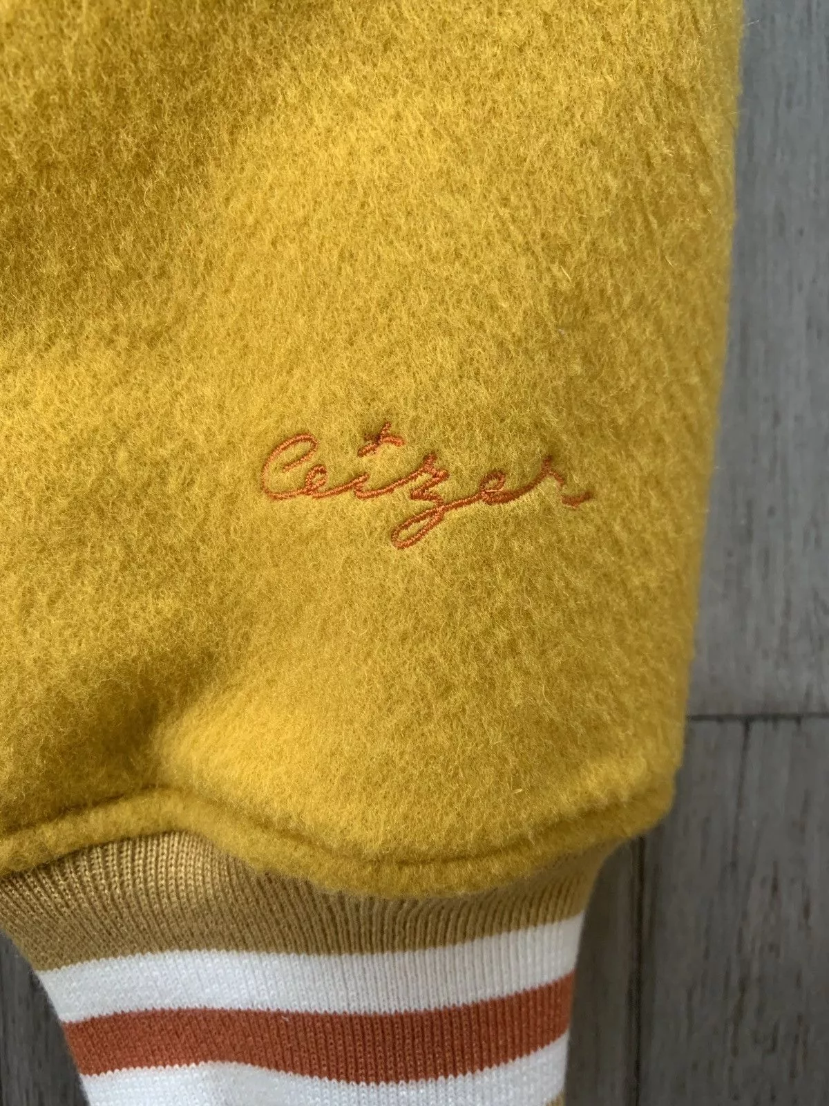 Noah Light Jackets Noah × Palace × Stussy Varsity Jacket - Ceizer x Van Gogh Museum Yellow