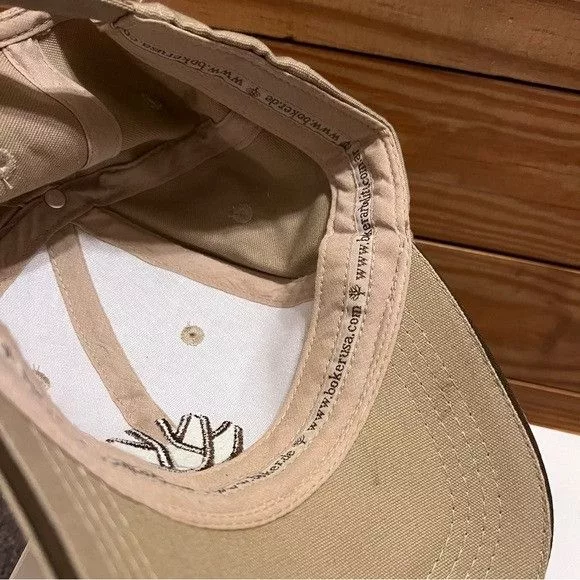 Other Hats Other Boker Six Panel Cap With Embroidered Tree Logo Back Adjustme Brown Streetwear