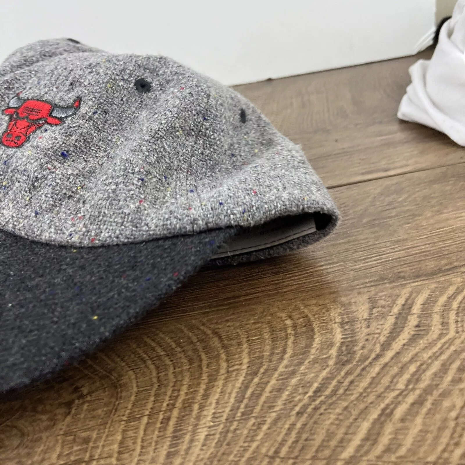 Mitchell & Ness Hats Chicago Bulls Hat Mitchell & Ness Gray Hat Adjustable Adult