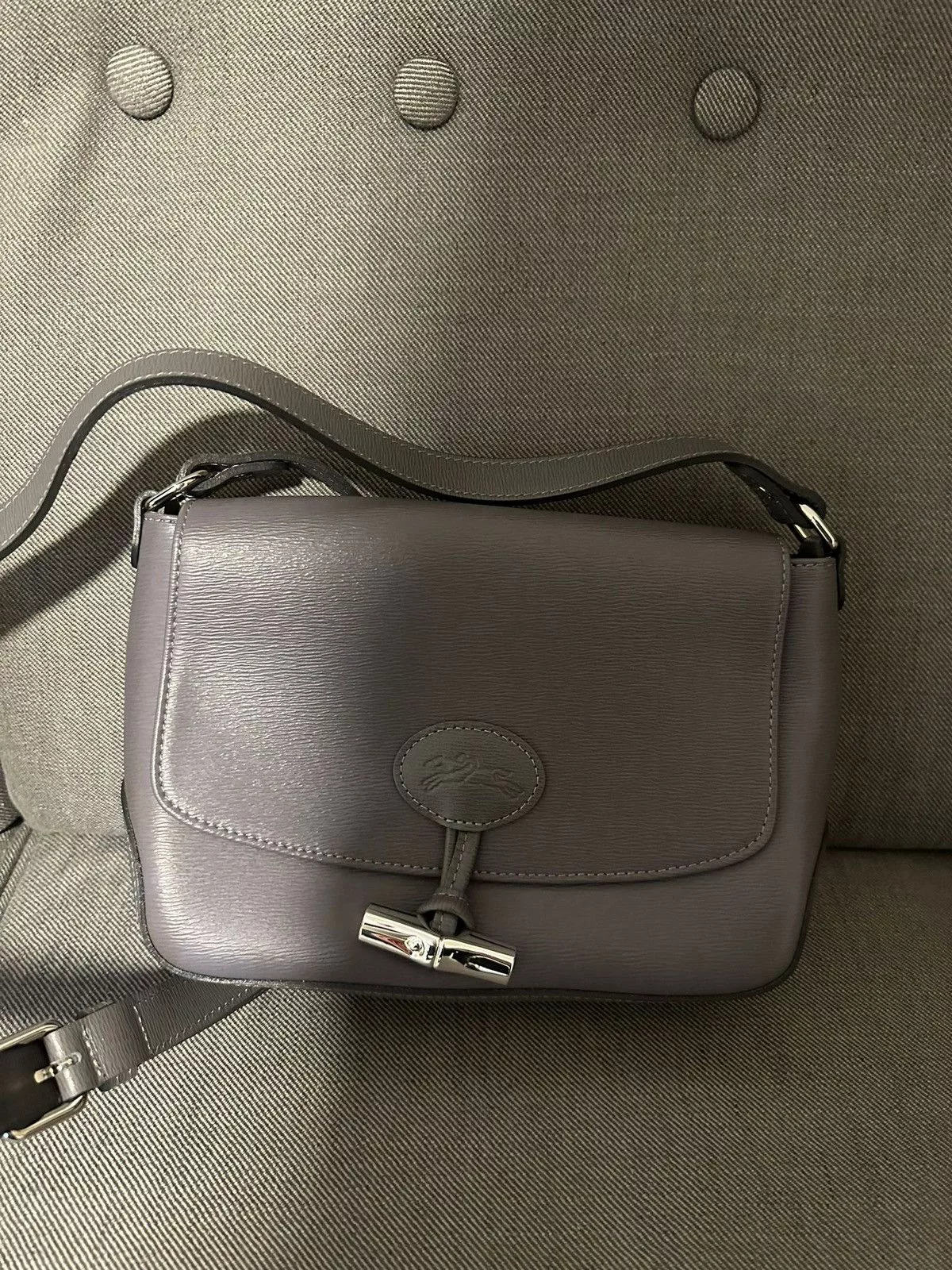 Longchamp Shoulder Bags LONGCHAMP Gray shoulder bag