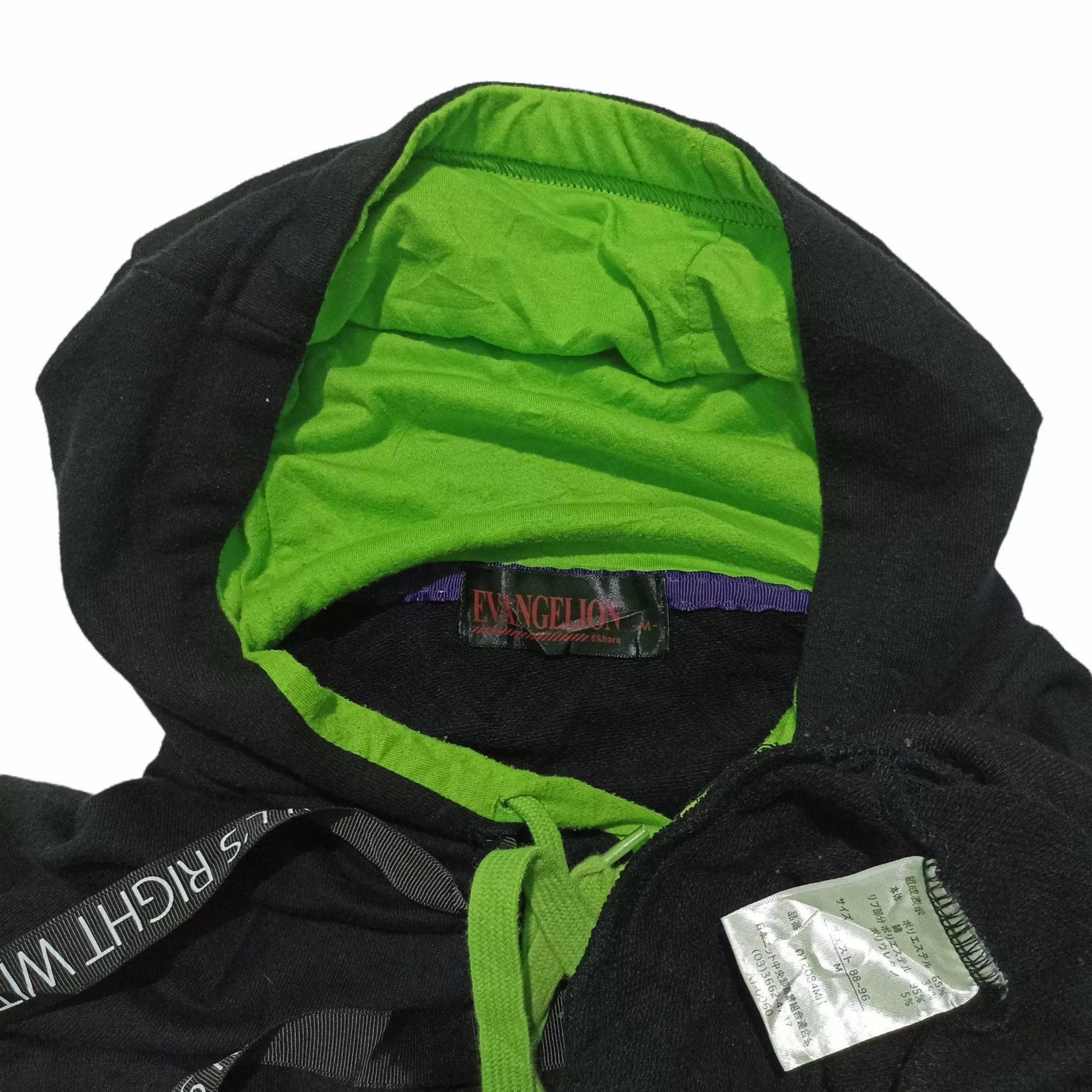 Anime Sweatshirts Hoodies Anime × Cartoon Network Vintage Evangelion Neon Genesis Type-01 Hoodie Black