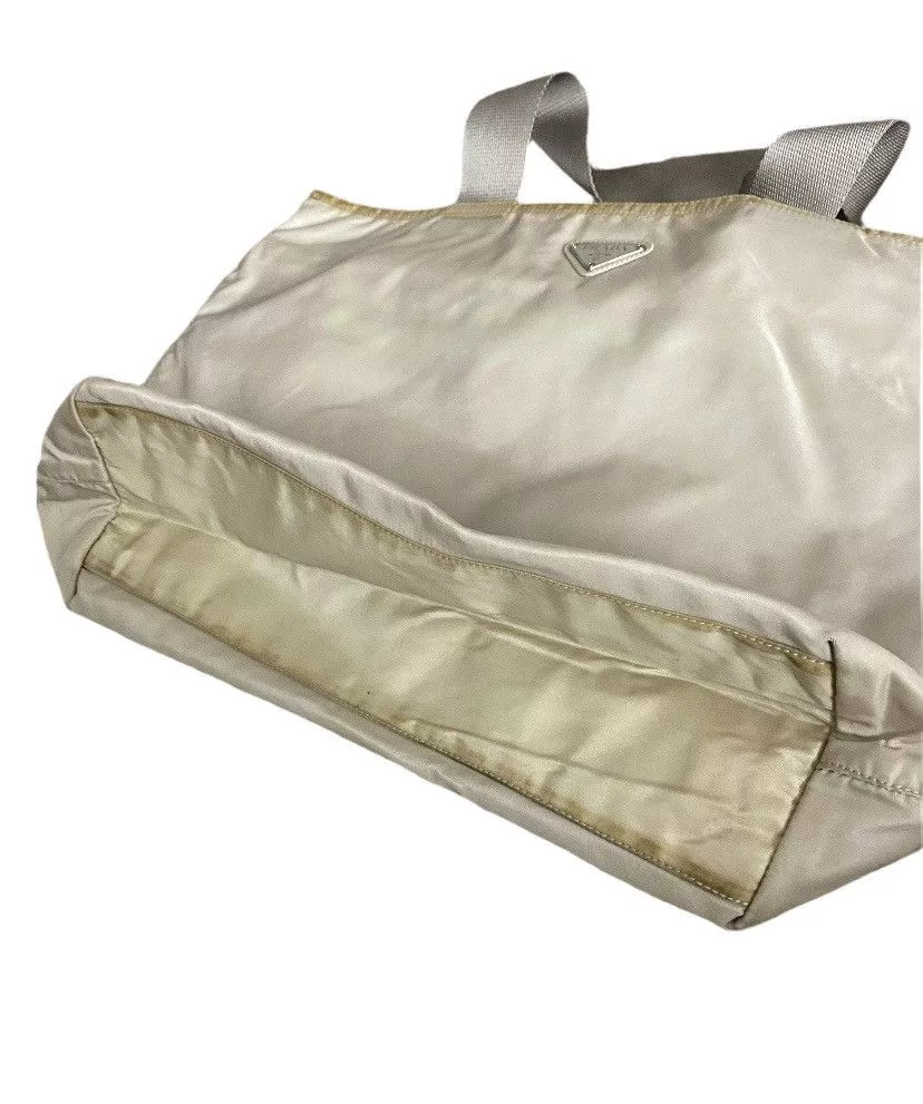 Prada Tote Bags Prada Tessuto Nylon Tote Bag White