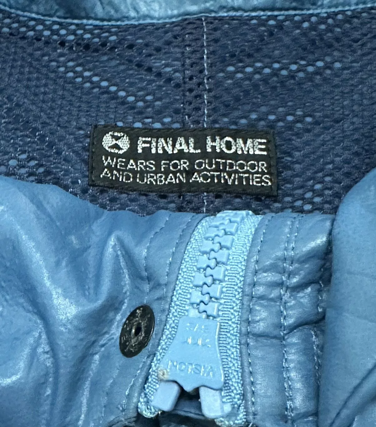 Final Home Light Jackets Final Home × Issey Miyake Grailed Final Home Runaway Survival Jacket by Issey Miyake Blue Vintage