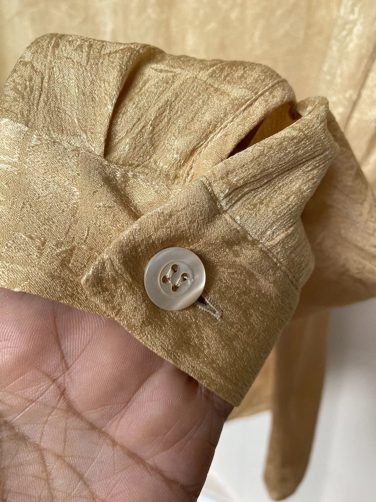 Valentino Blouses Valentino vintage silk blouse Yellow