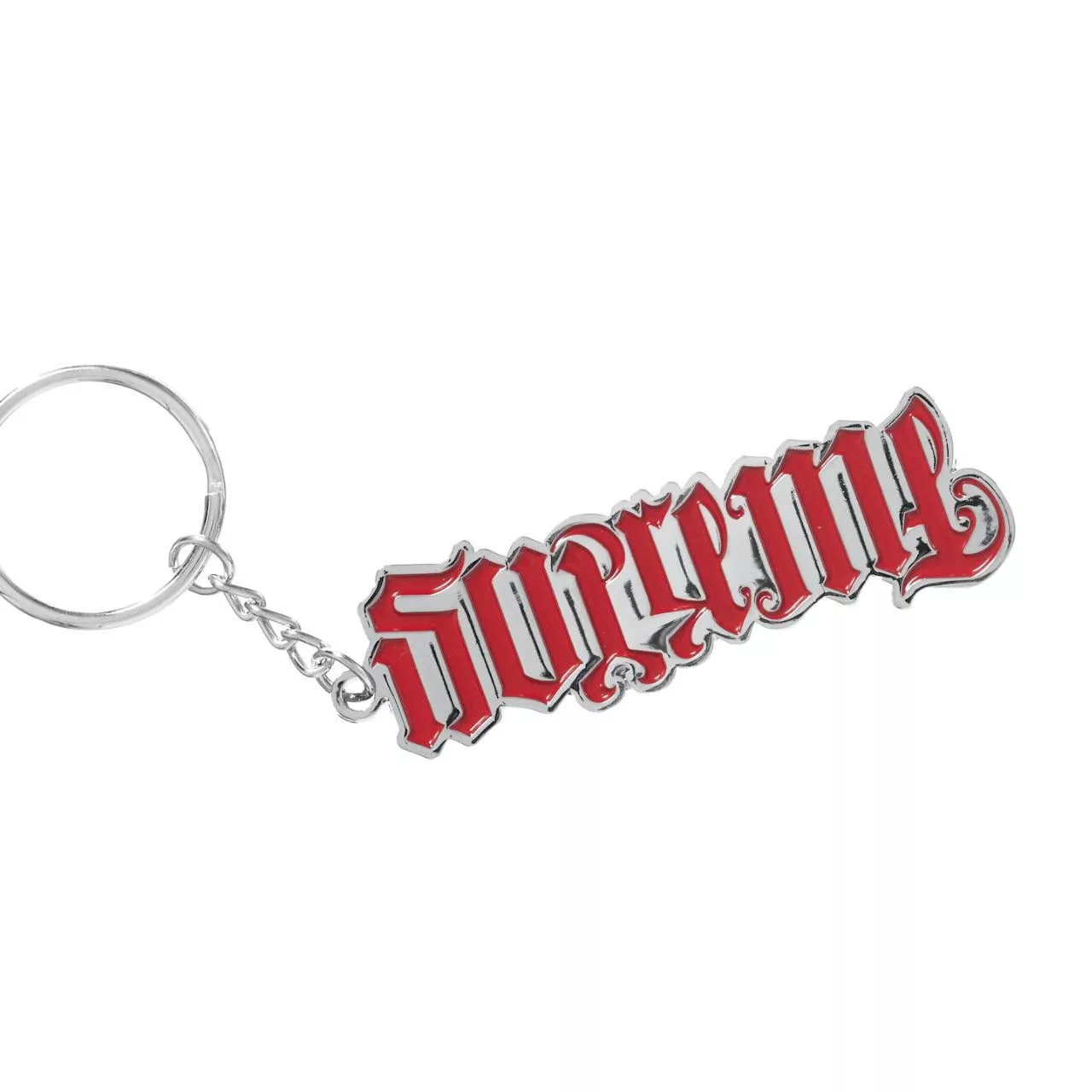 Supreme Supreme Supreme Ambigram Keychain - Red