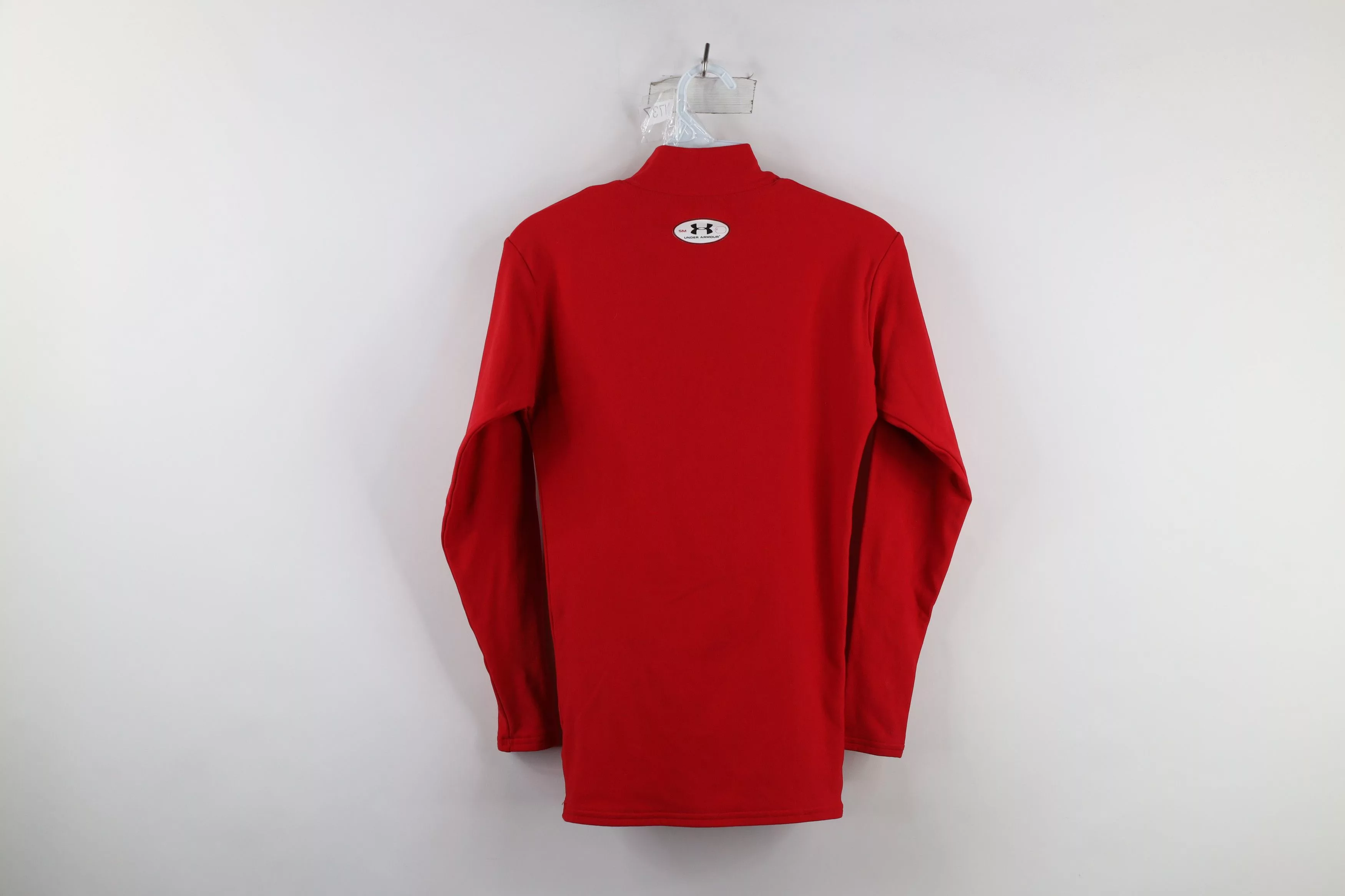 Under Armour Long Sleeve T Shirts Under Armour × Vintage Under Armour Compression Mock Neck Long Sleeve T-Shirt Red