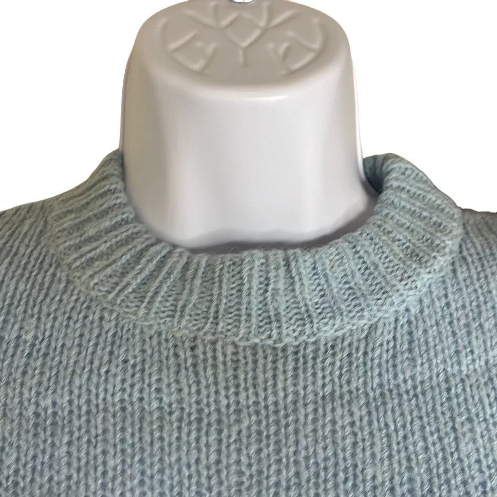 Tibi Sweaters Tibi Womens Size XS Cropped Sweater Blue Alpaca Wool Blend L