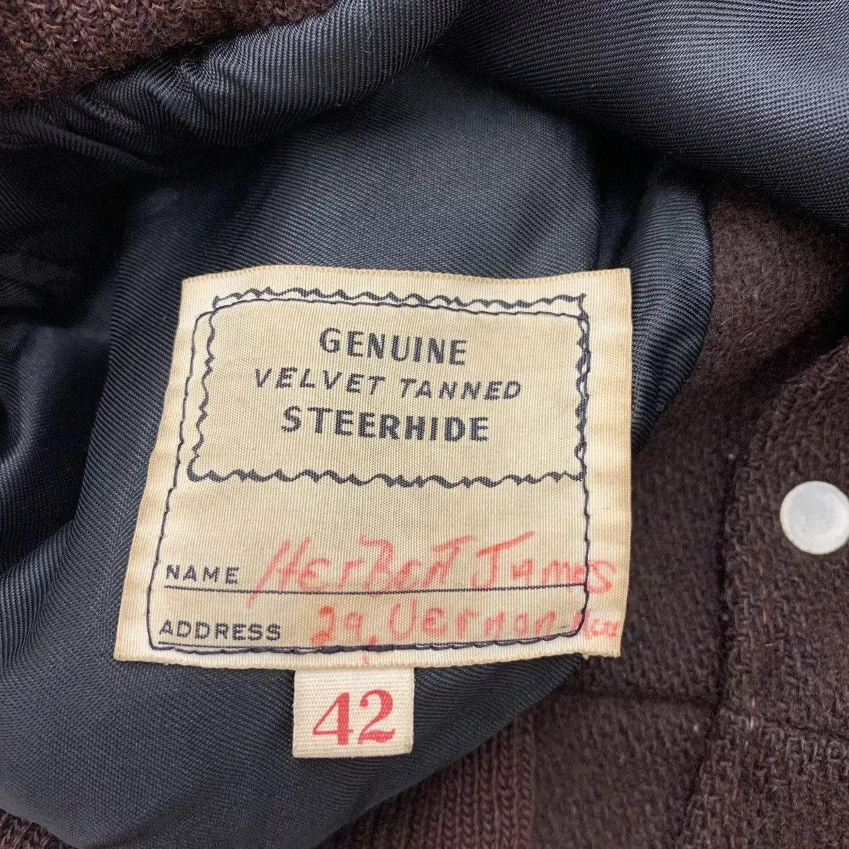 Vintage Leather Jackets Vintage varsity jacket Brown