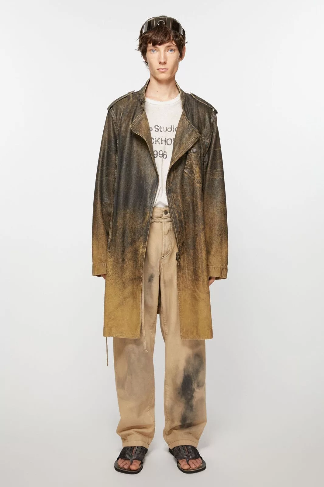 Acne Studios Denim Jackets Acne Studios $1.6K VALUE Denim Waxed Coated Belted Coat Black