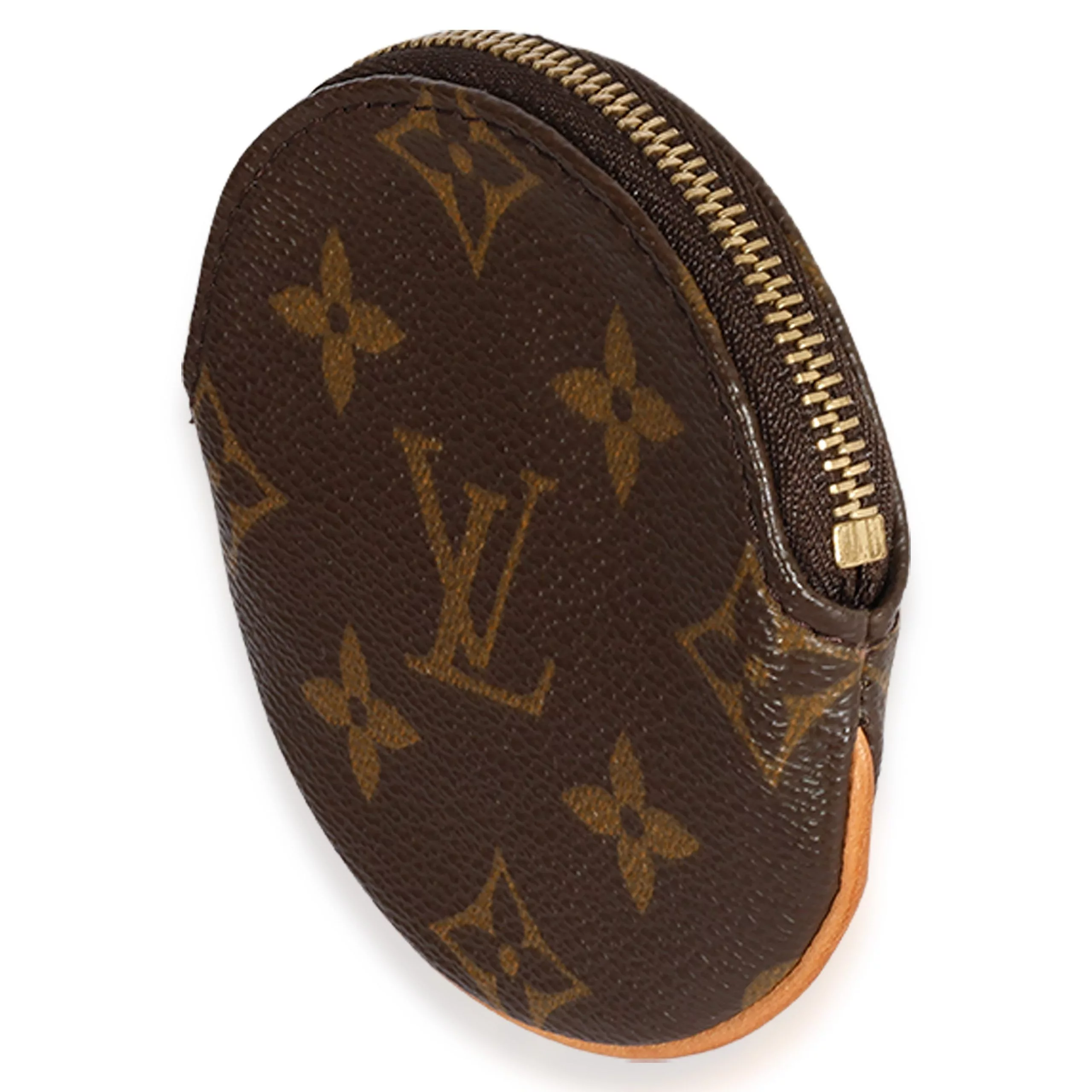Louis Vuitton Rings Louis Vuitton Monogram Canvas Round Coin Purse Brown