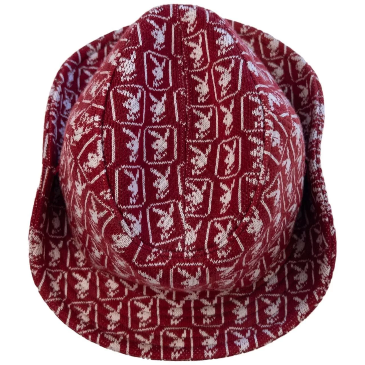 Playboy Hats Vintage Playboy Monogram Hat Red
